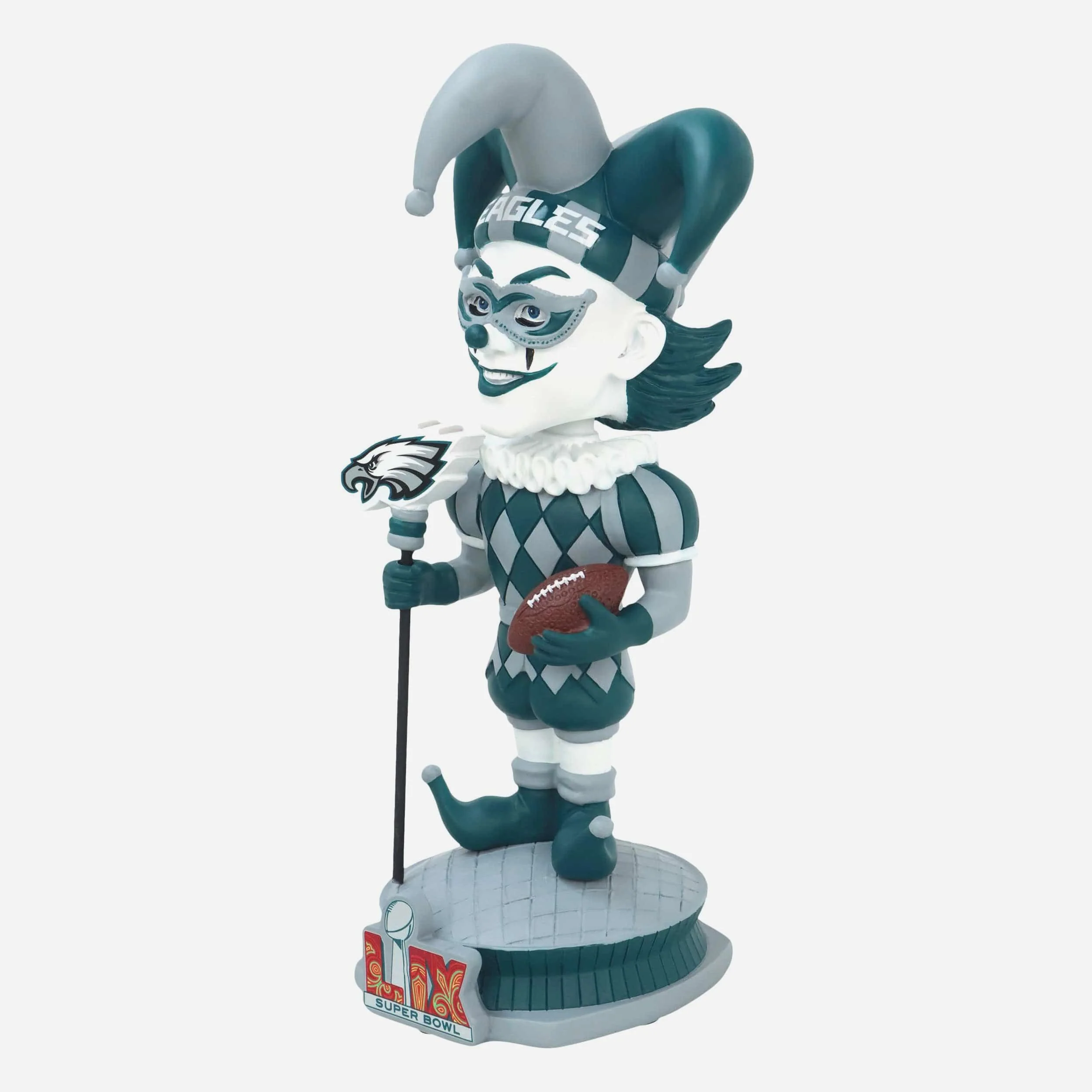 Philadelphia Eagles Jester NFC Super Bowl LIX Bound Bobblehead - Image 4