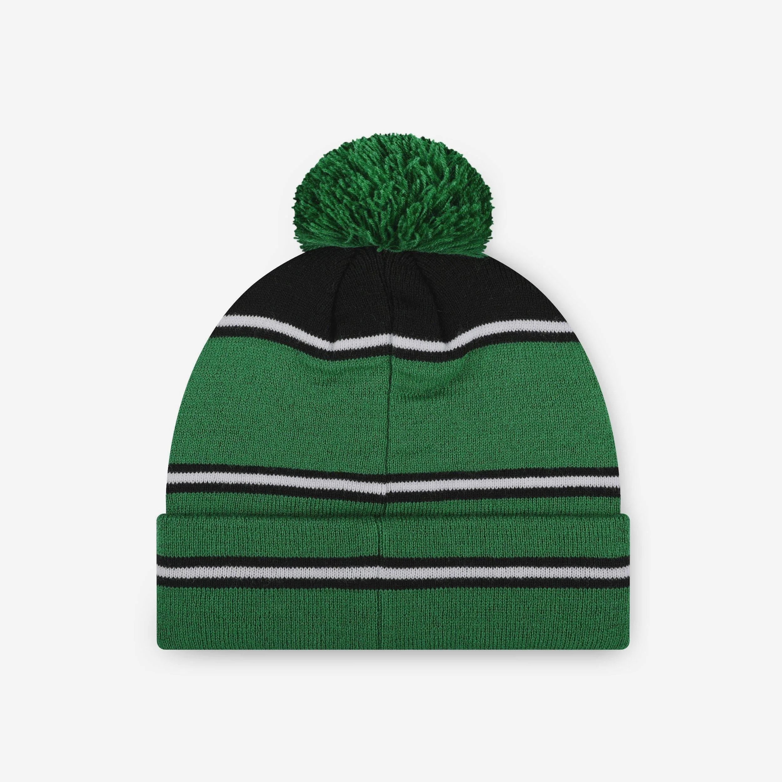 Philadelphia Eagles Kelly Green Big Wordmark Stripe Pom Beanie - Image 2