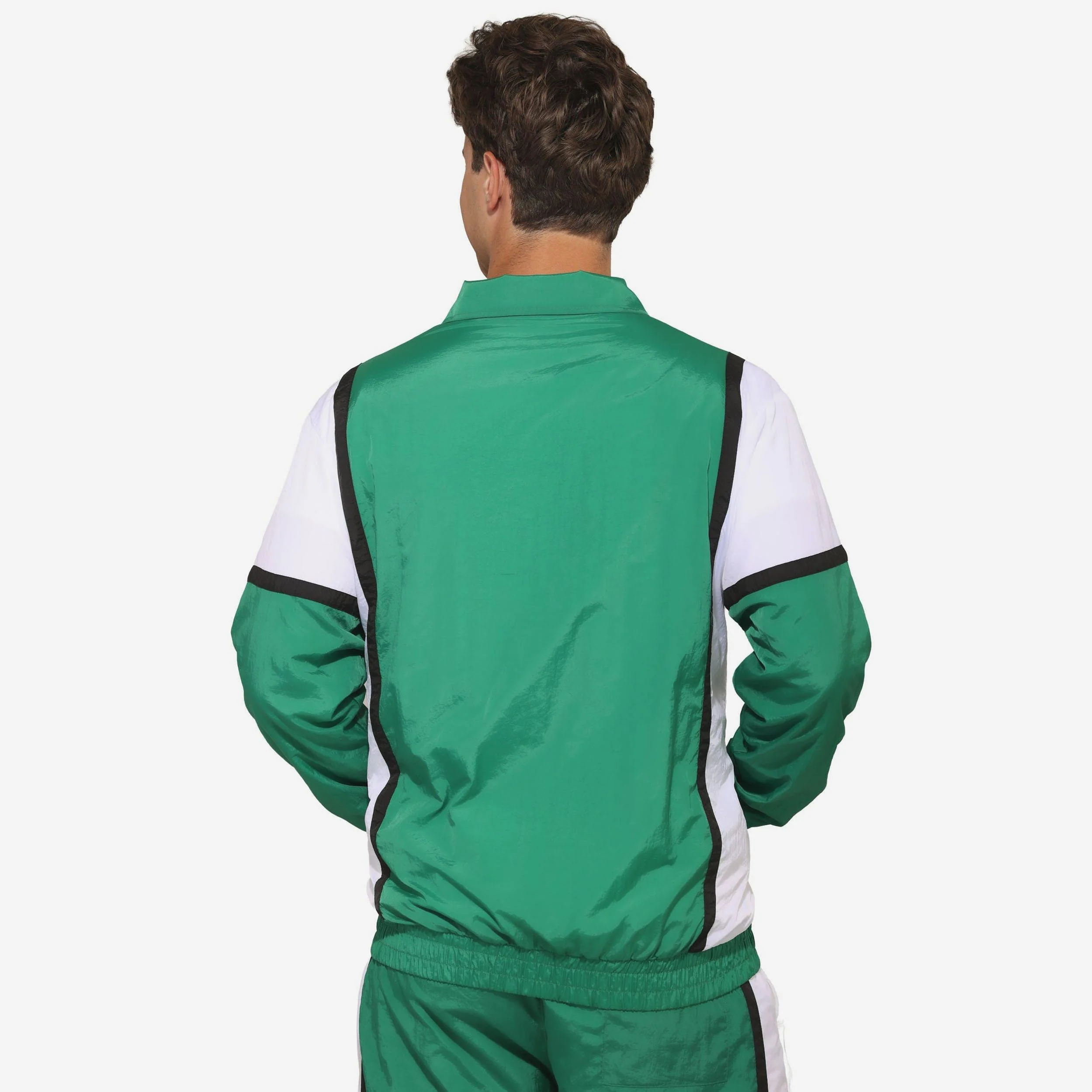 Philadelphia Eagles Kelly Green Nylon Crinkle Gameday Jacket - Image 2