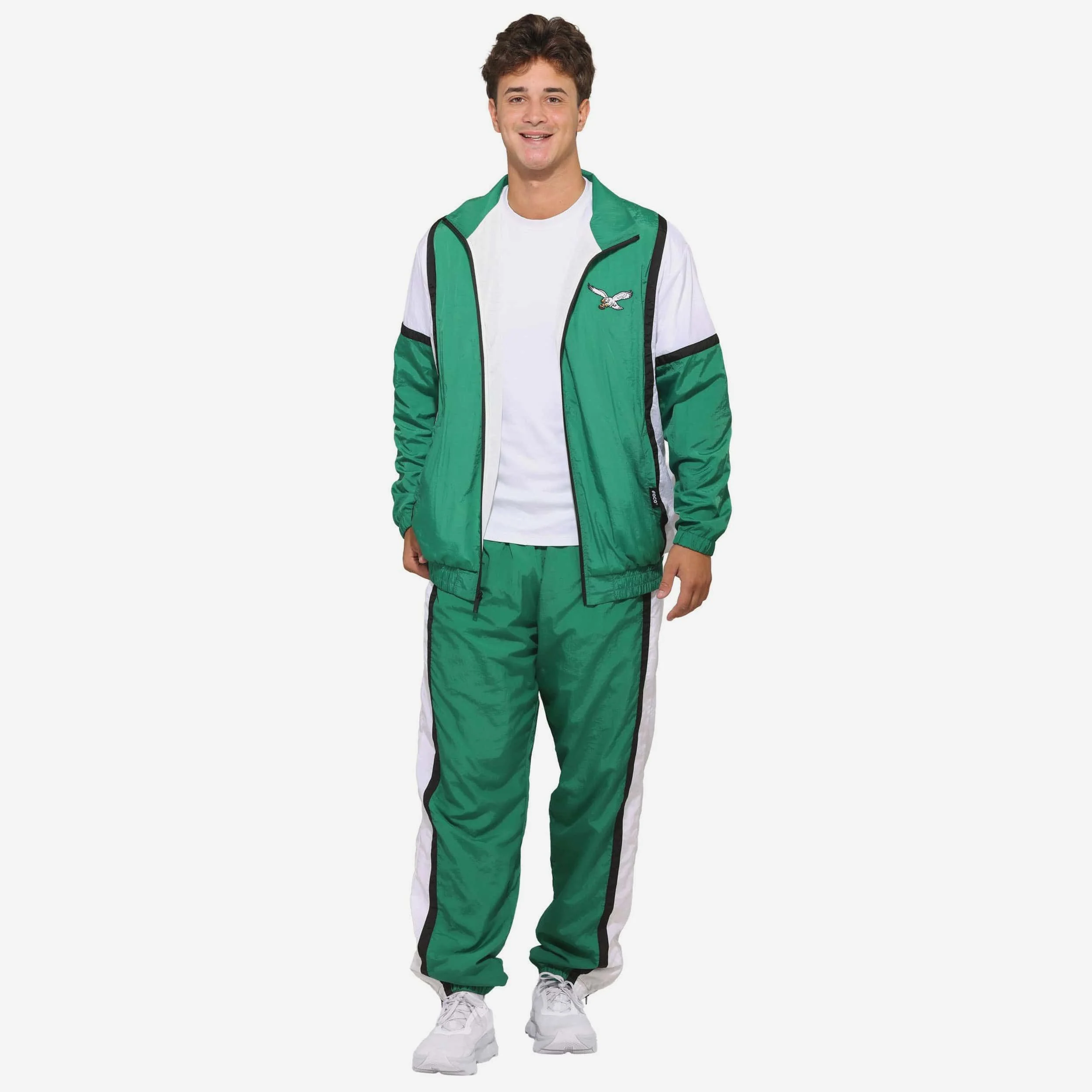 Philadelphia Eagles Kelly Green Nylon Crinkle Gameday Jacket - Image 5