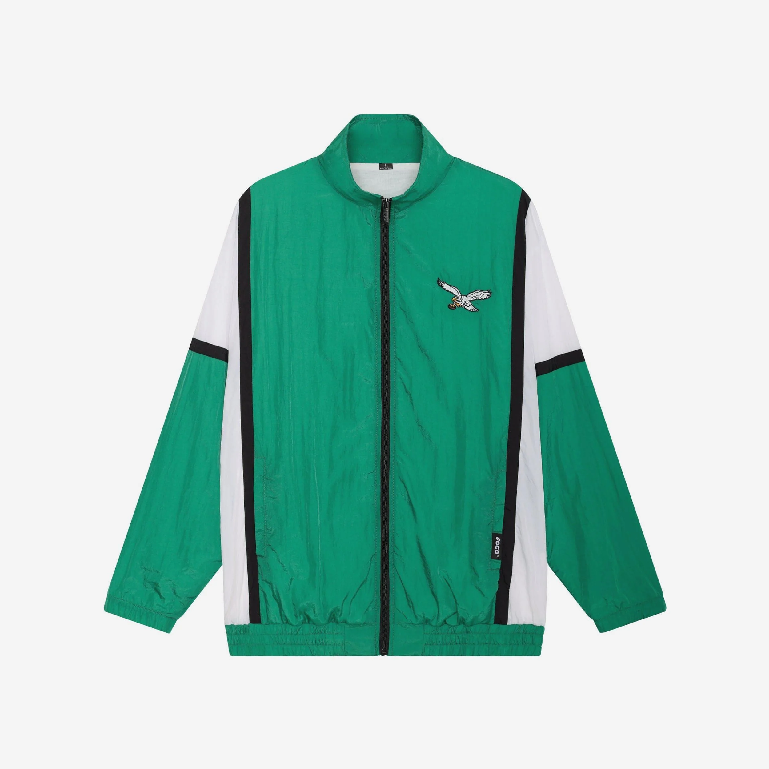 Philadelphia Eagles Kelly Green Nylon Crinkle Gameday Jacket - Image 6