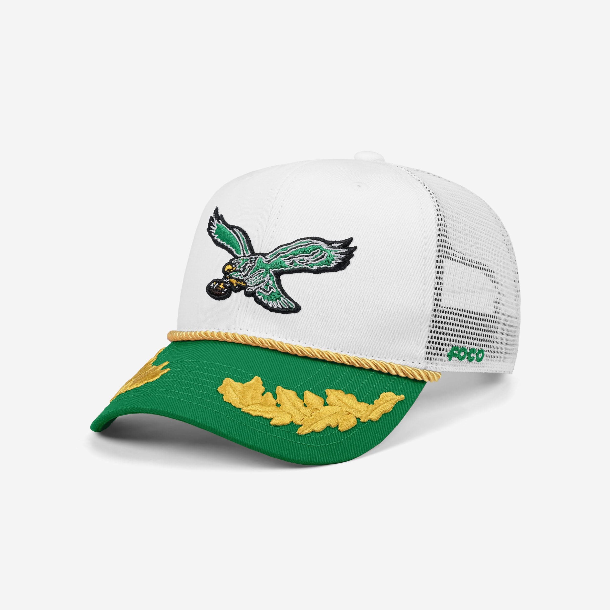 Philadelphia Eagles Kelly Green Retro Captains Trucker RF Cap