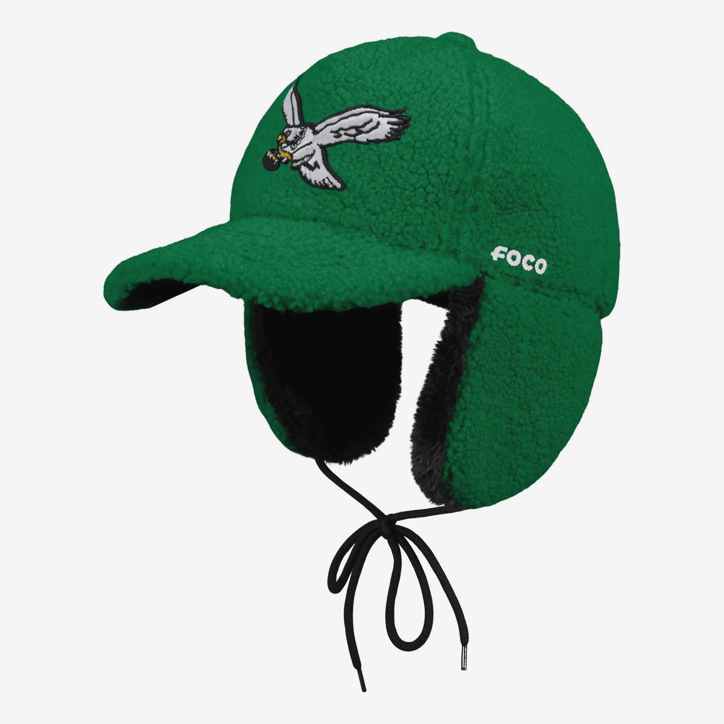 Philadelphia Eagles Kelly Green Sherpa Trapper Cap
