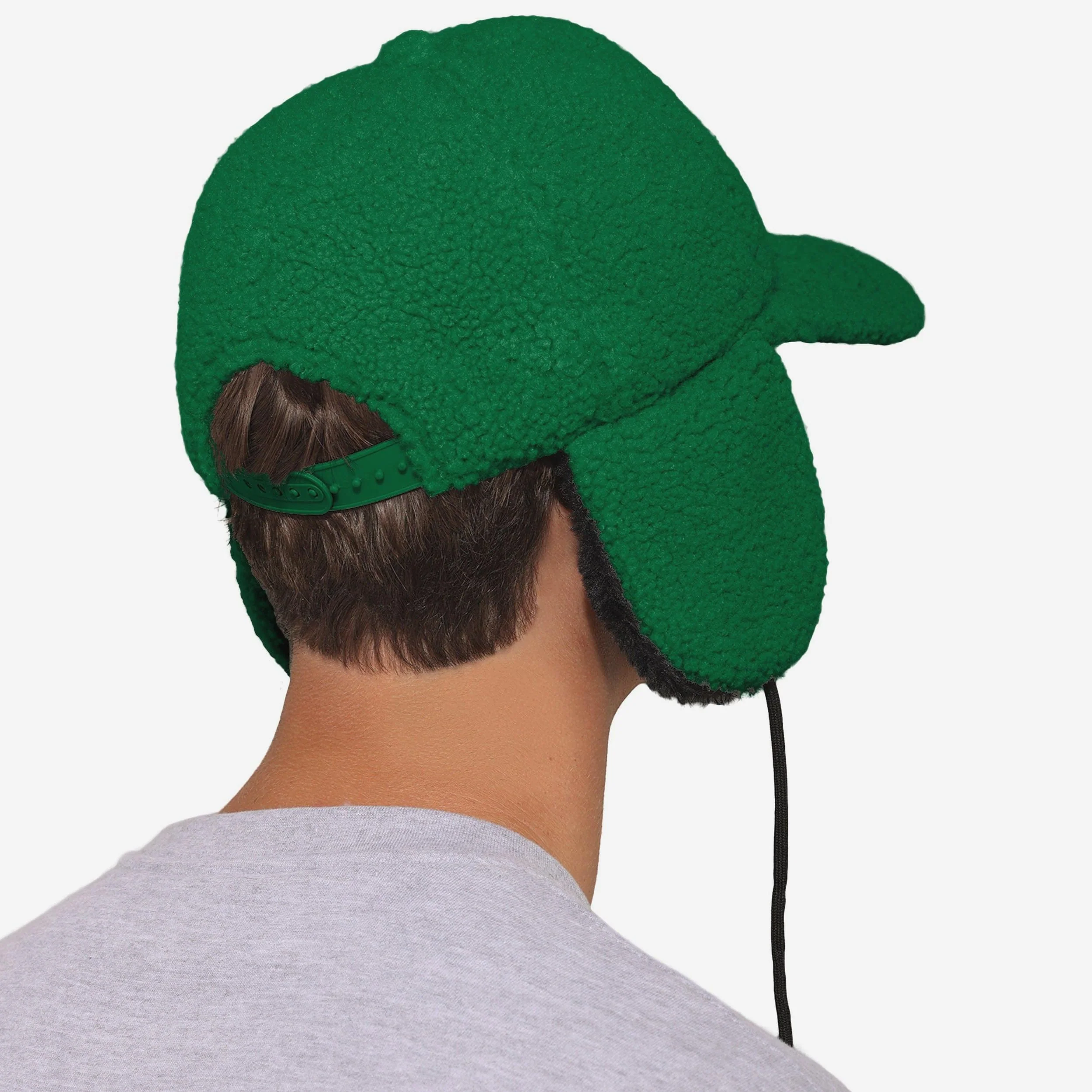 Philadelphia Eagles Kelly Green Sherpa Trapper Cap - Image 4