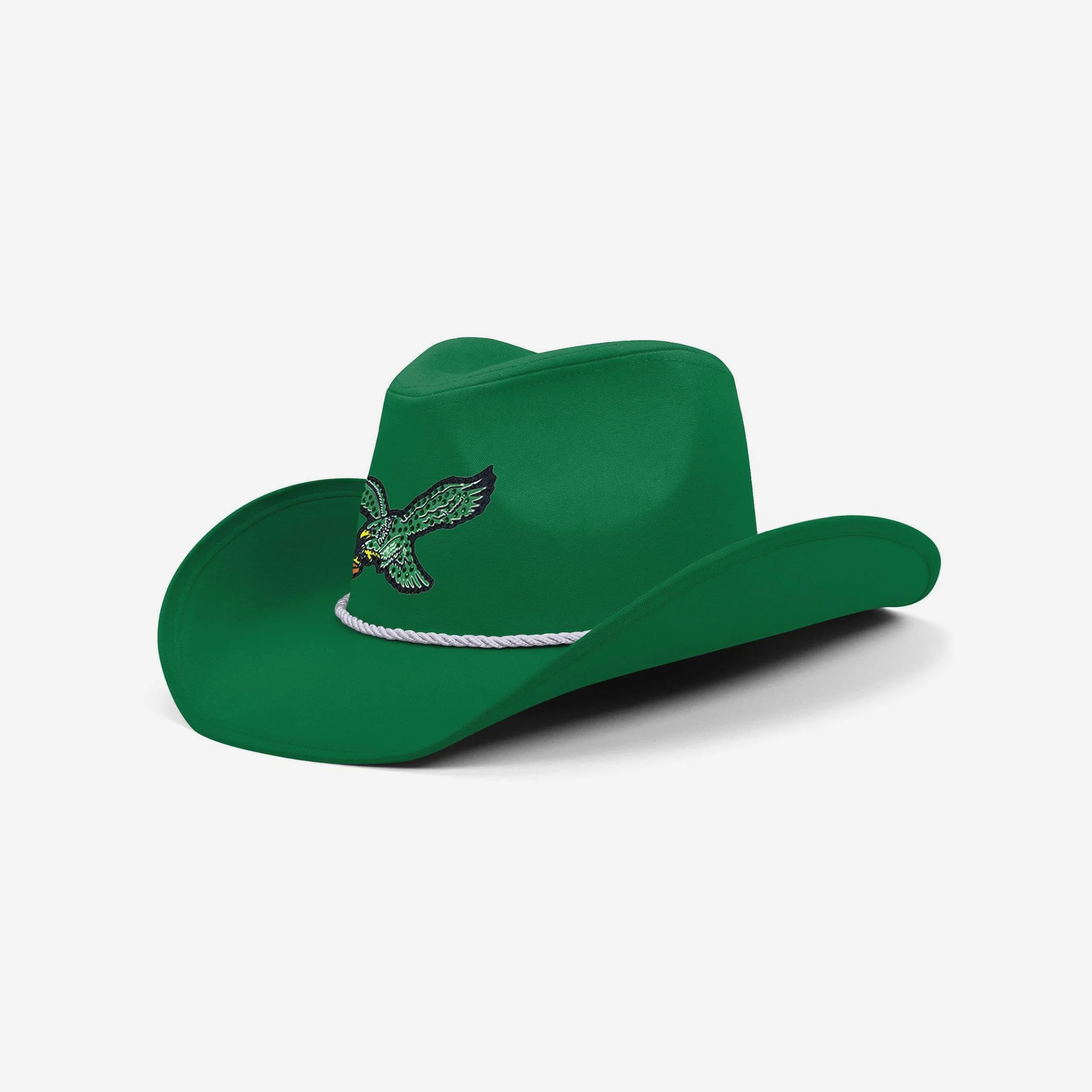 Philadelphia Eagles Kelly Green Team Color Rhinestone Logo Cowboy Hat
