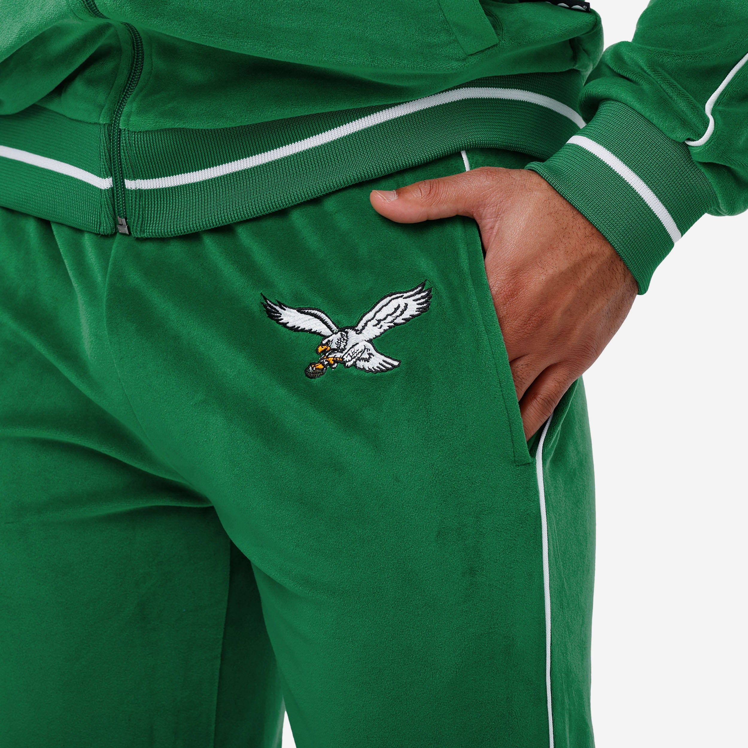 Philadelphia Eagles Kelly Green Velour Pants - Image 3