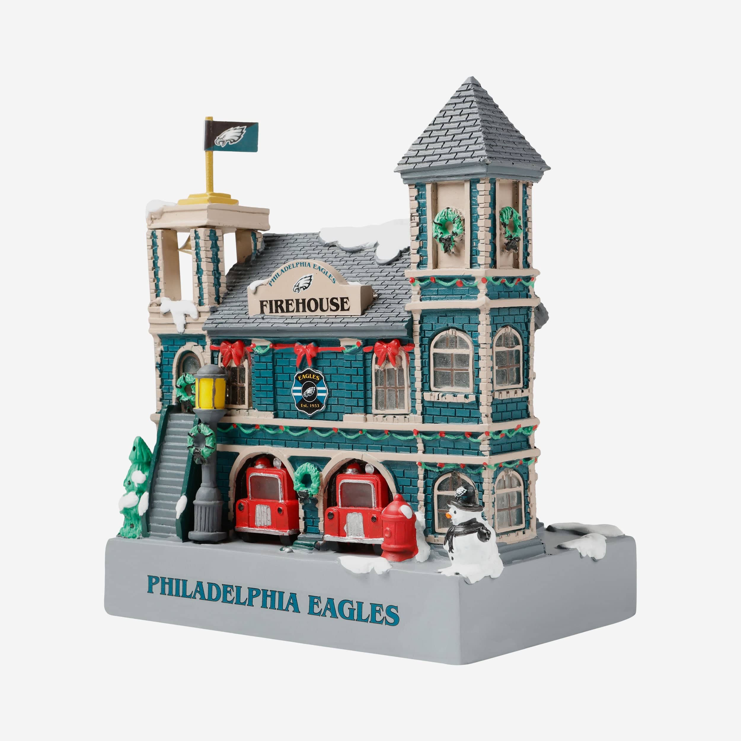 Philadelphia Eagles Light Up Resin Team Firehouse - Image 4