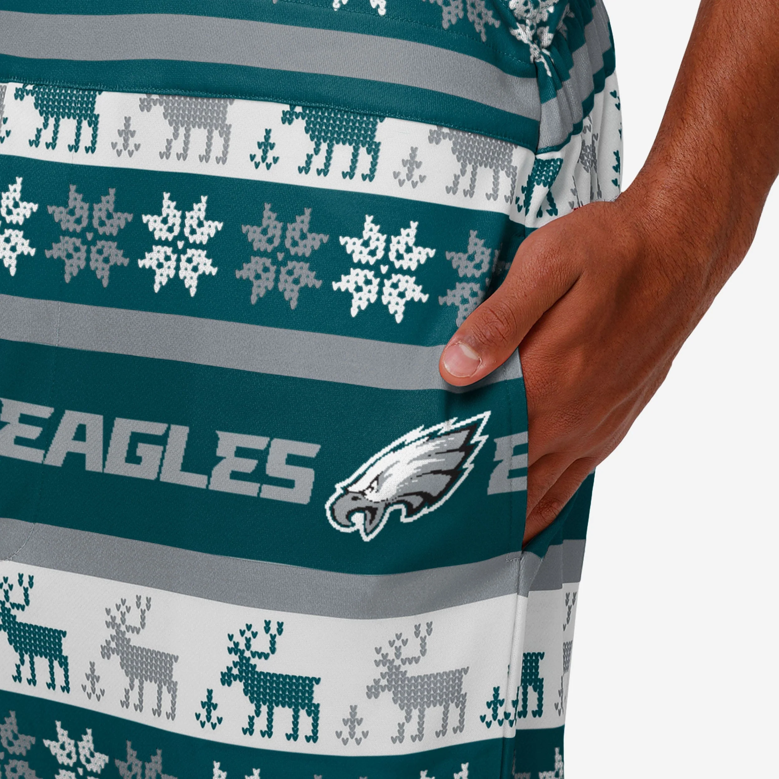 Philadelphia Eagles Mens Ugly Home Gating Bib Overalls - Image 5
