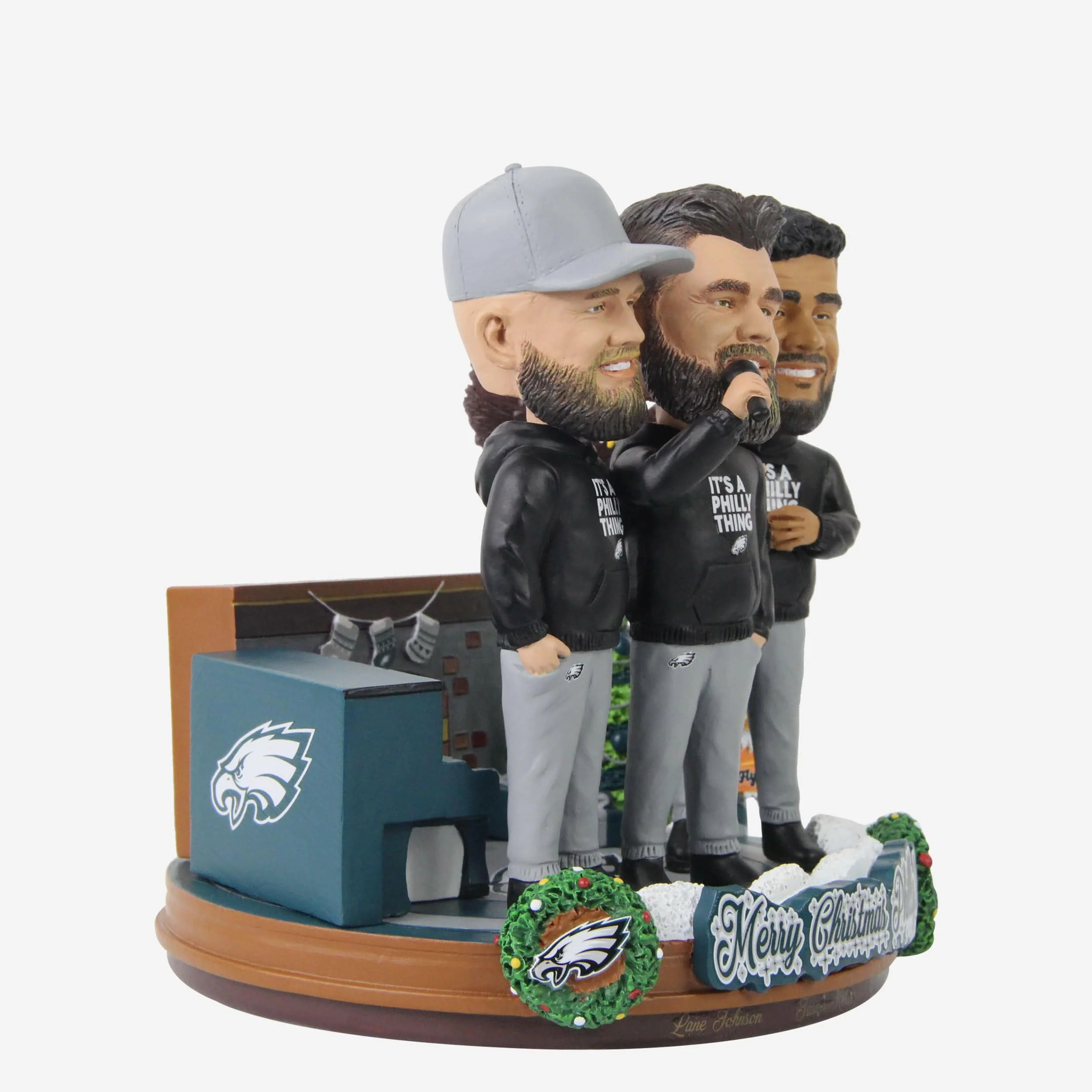 Philadelphia Eagles Merry Christmas Philly Mini Bobblehead Scene - Image 6