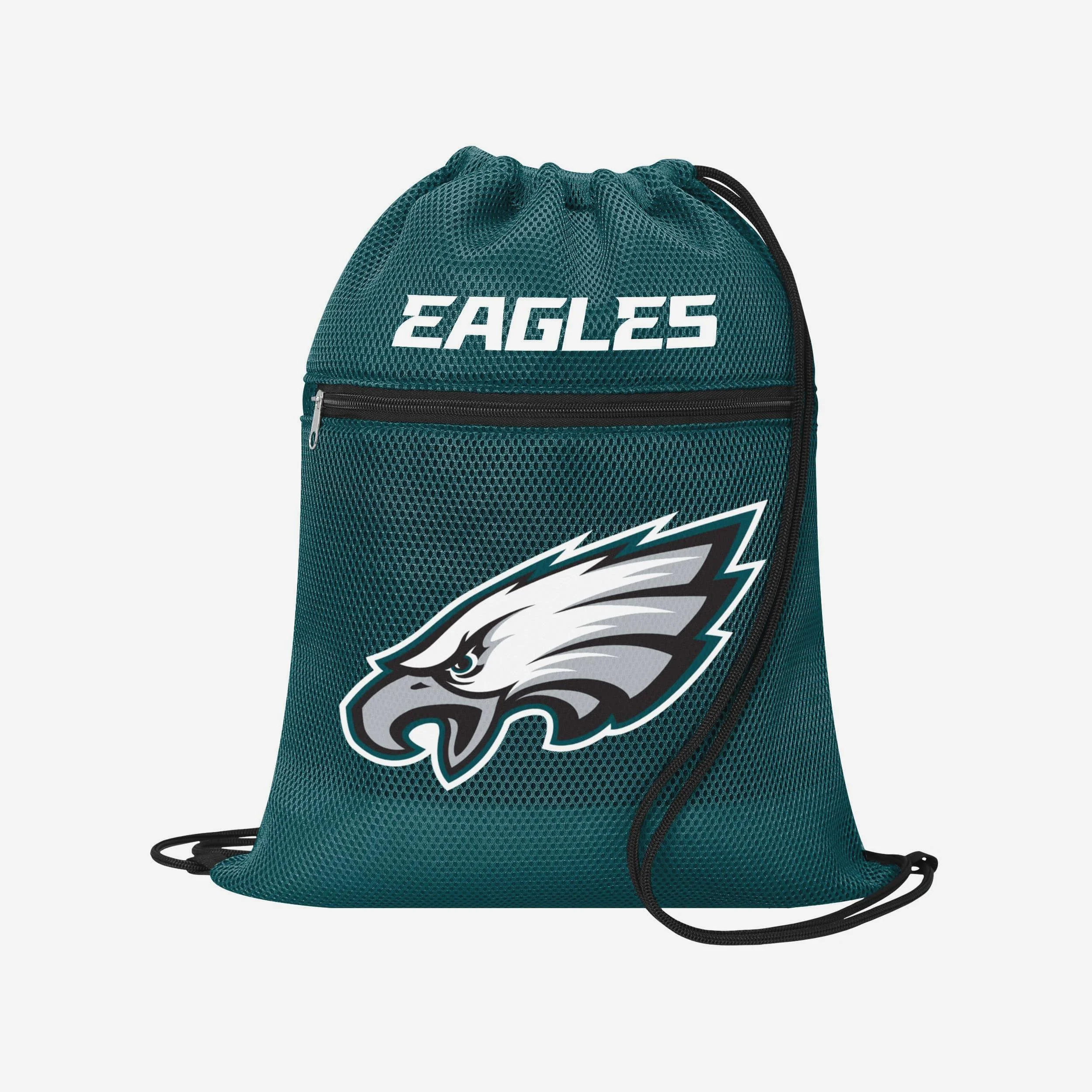 Philadelphia Eagles Mesh Pocket Drawstring Backpack - Image 3