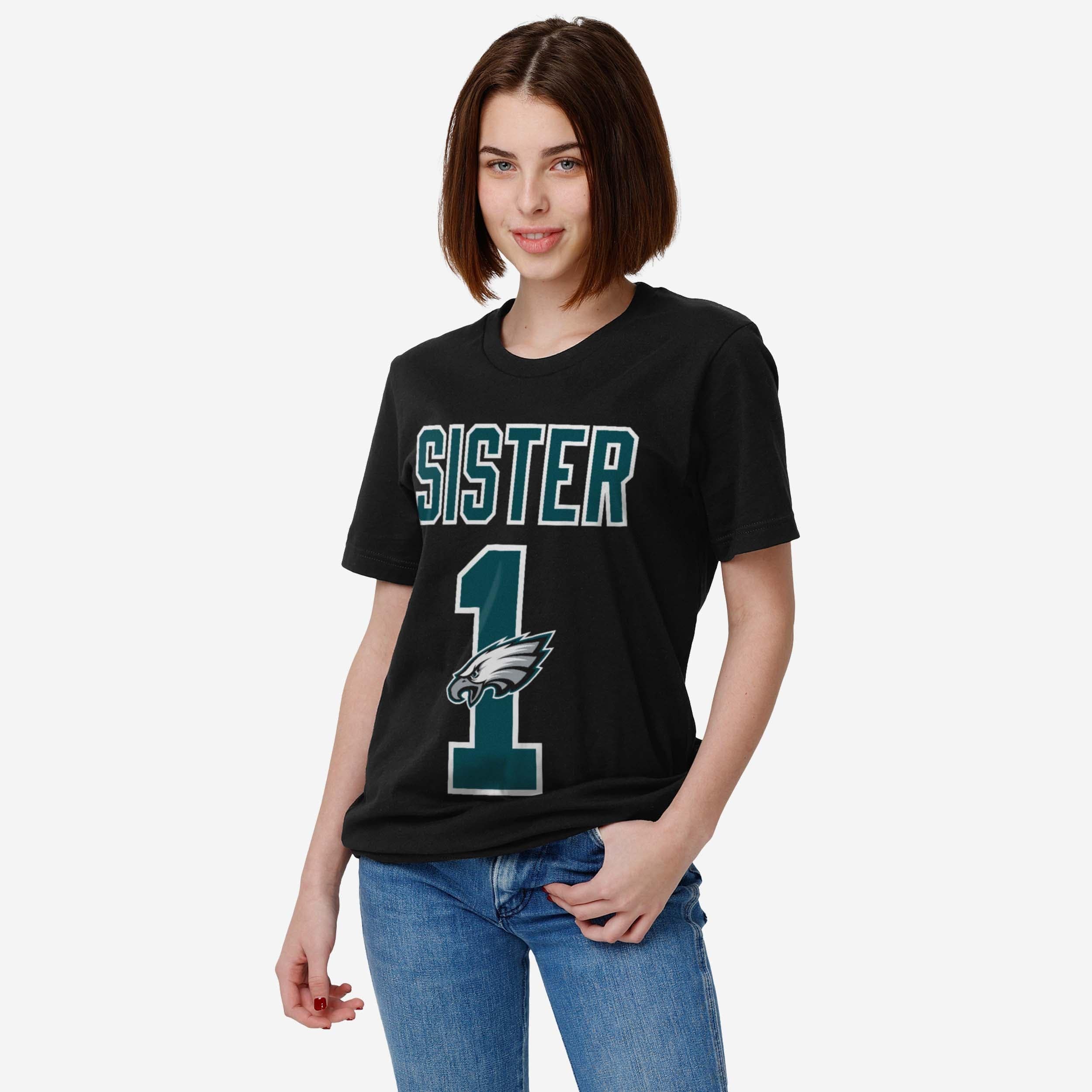 Philadelphia Eagles Number 1 Sister T-Shirt - Image 2