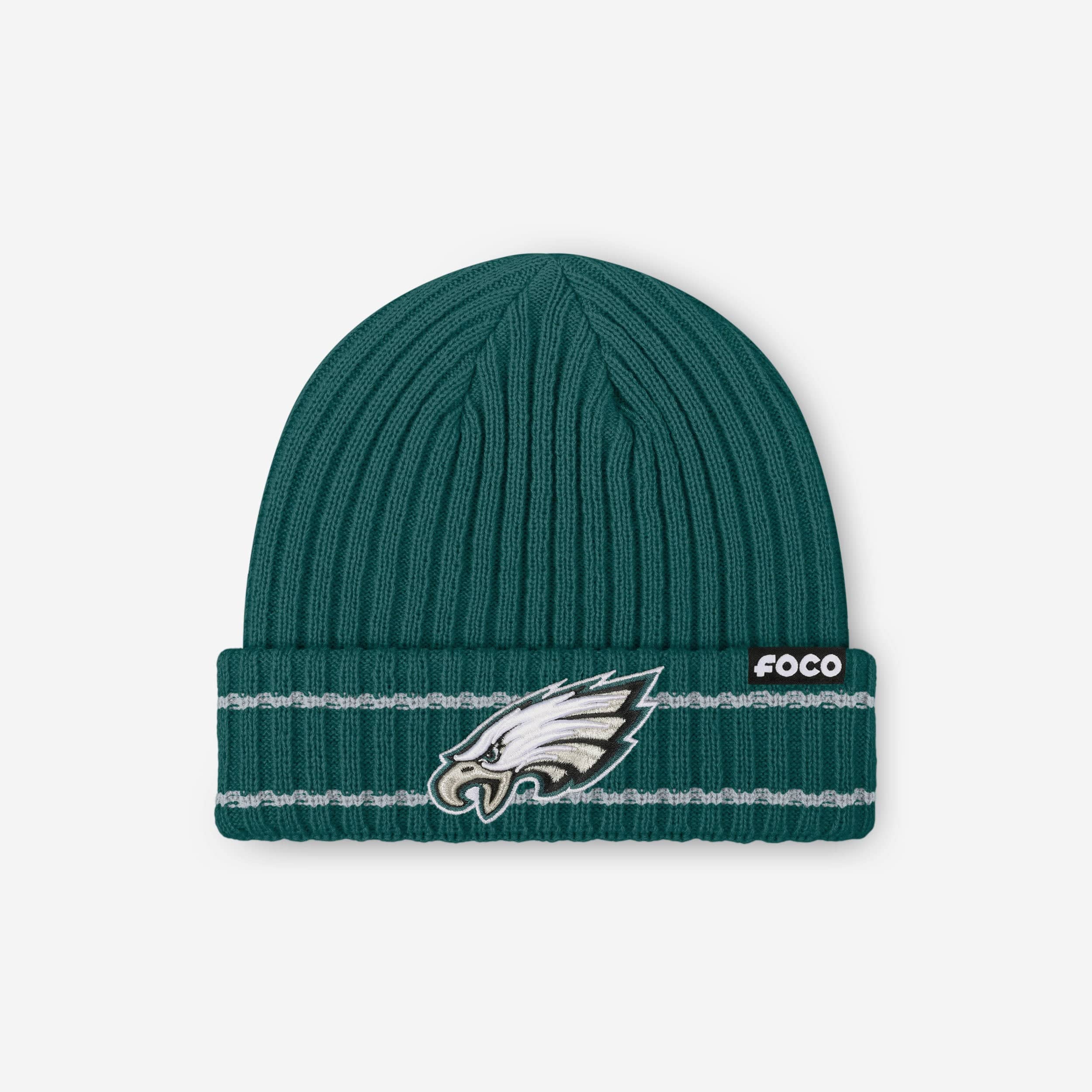 Philadelphia Eagles Primary Logo Ribbed Beanie