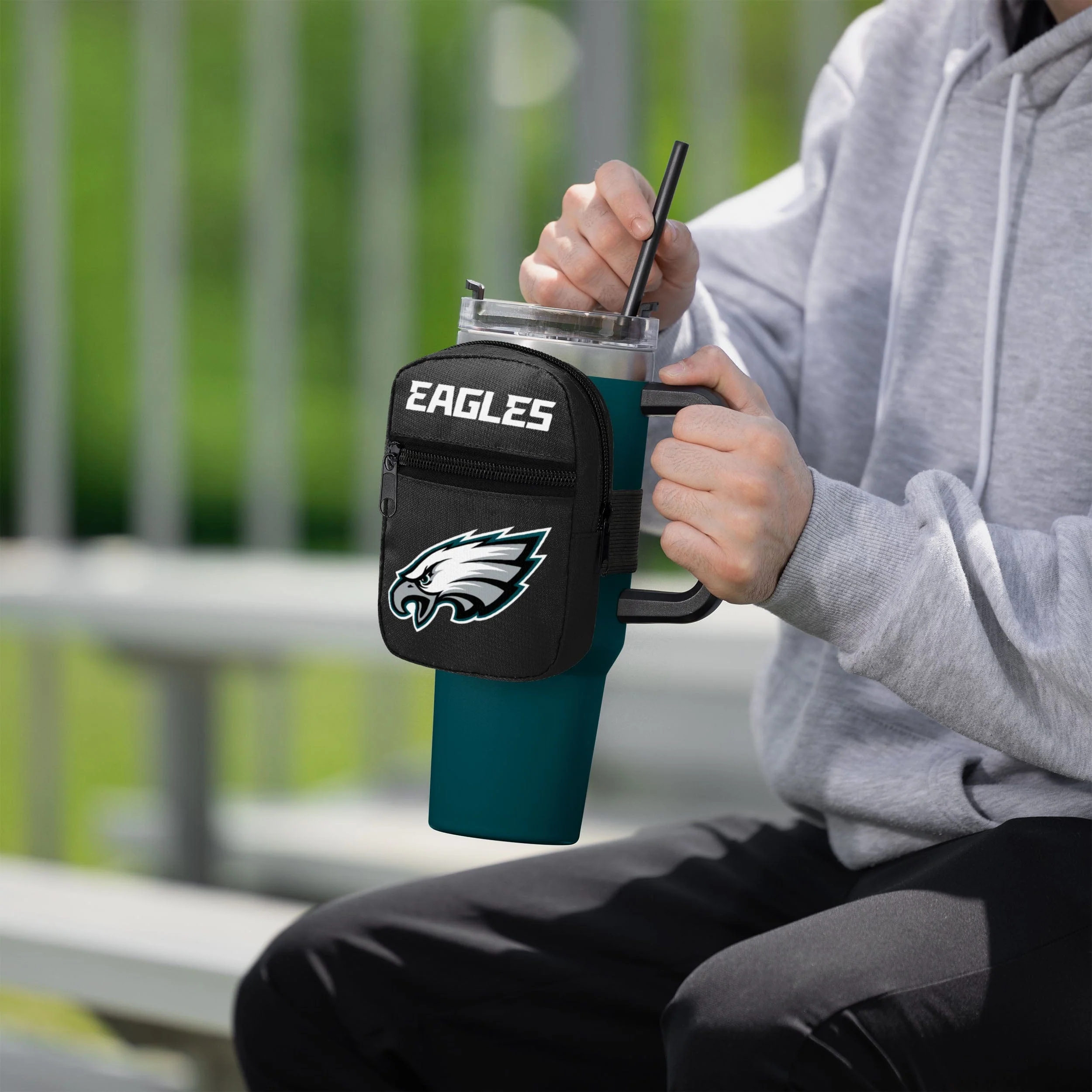 Philadelphia Eagles Primary Logo Tumbler Fanny Pack - Image 4