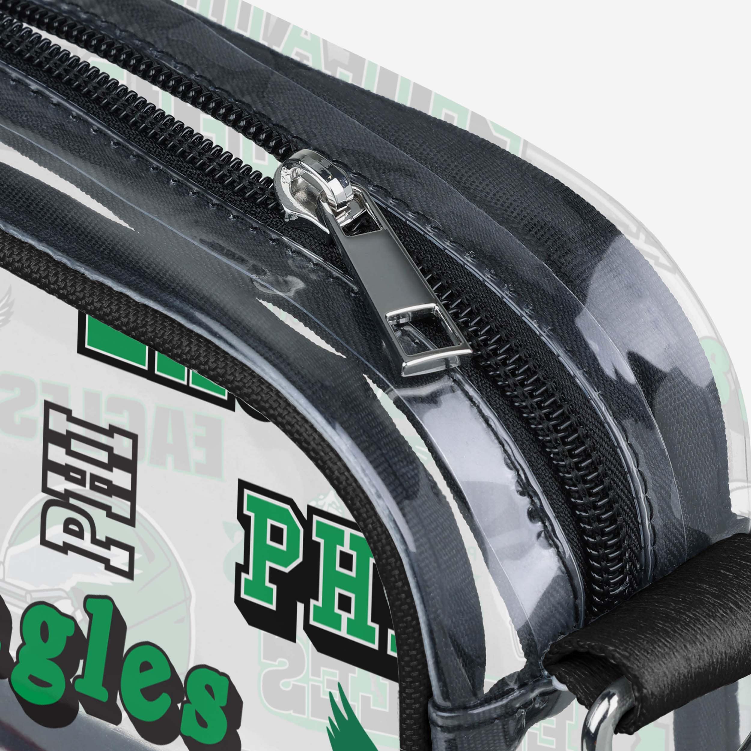 Philadelphia Eagles Repeat Retro Print Clear Crossbody Bag - Image 4