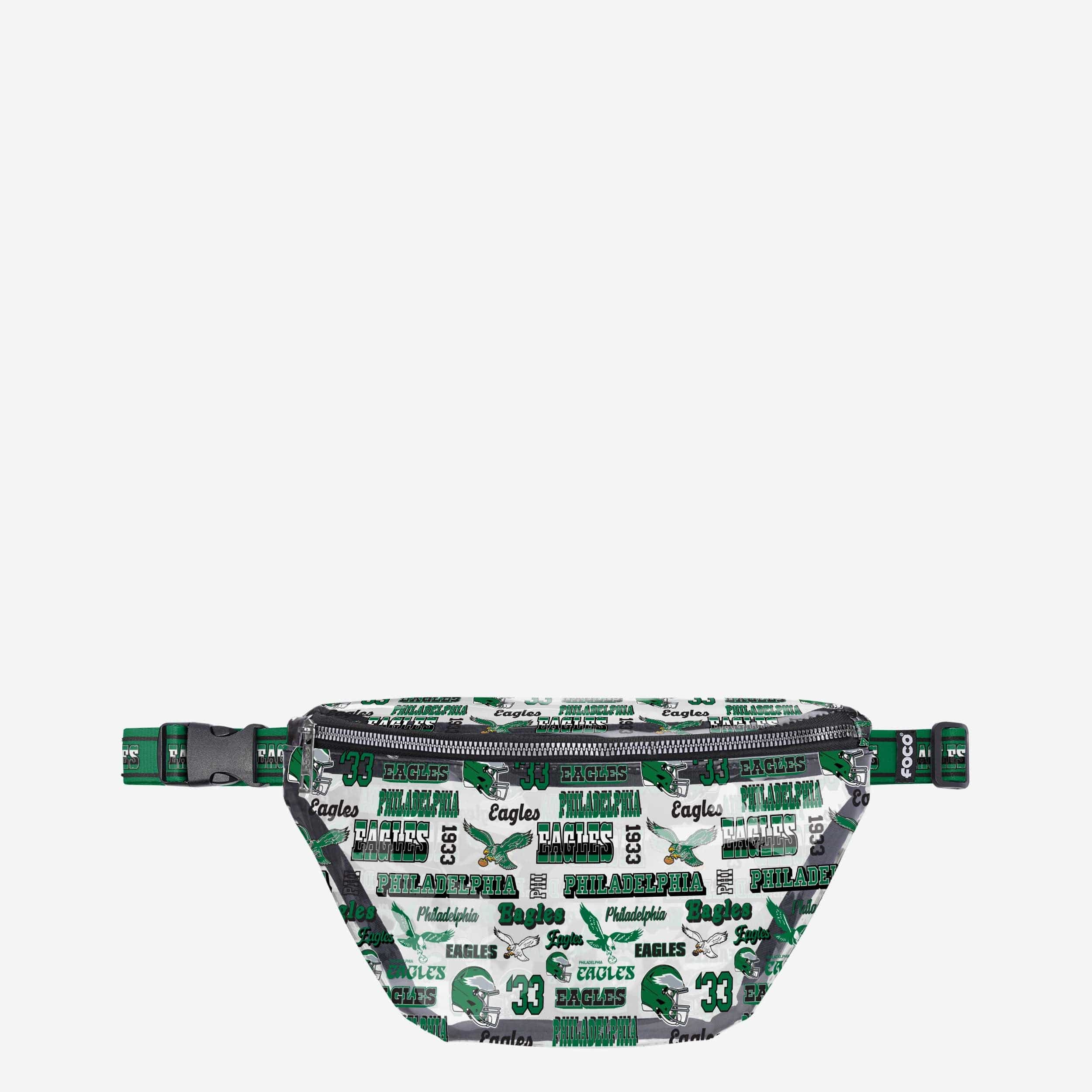 Philadelphia Eagles Repeat Retro Print Clear Fanny Pack