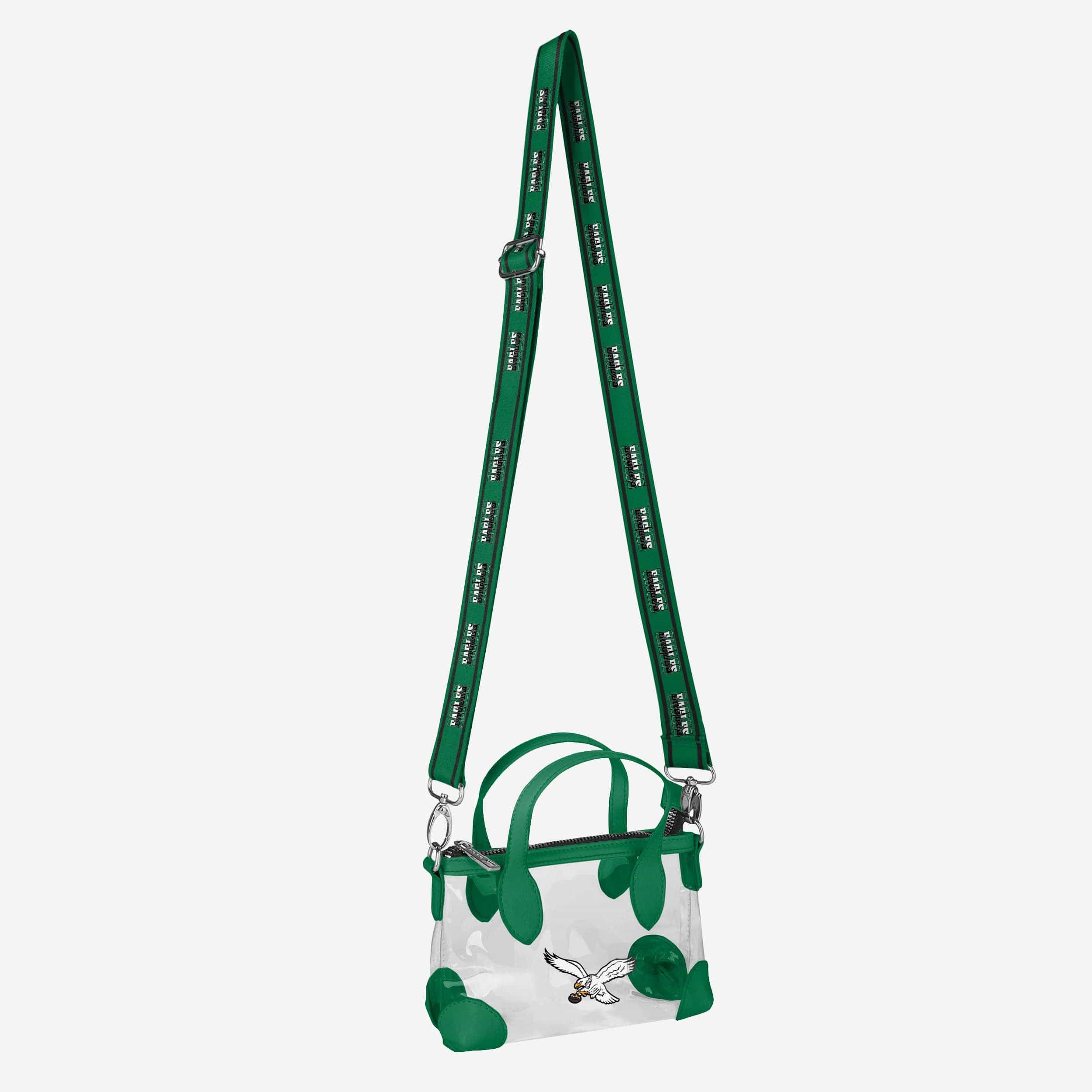 Philadelphia Eagles Retro Big Logo Clear Crossbody Mini Purse - Image 3
