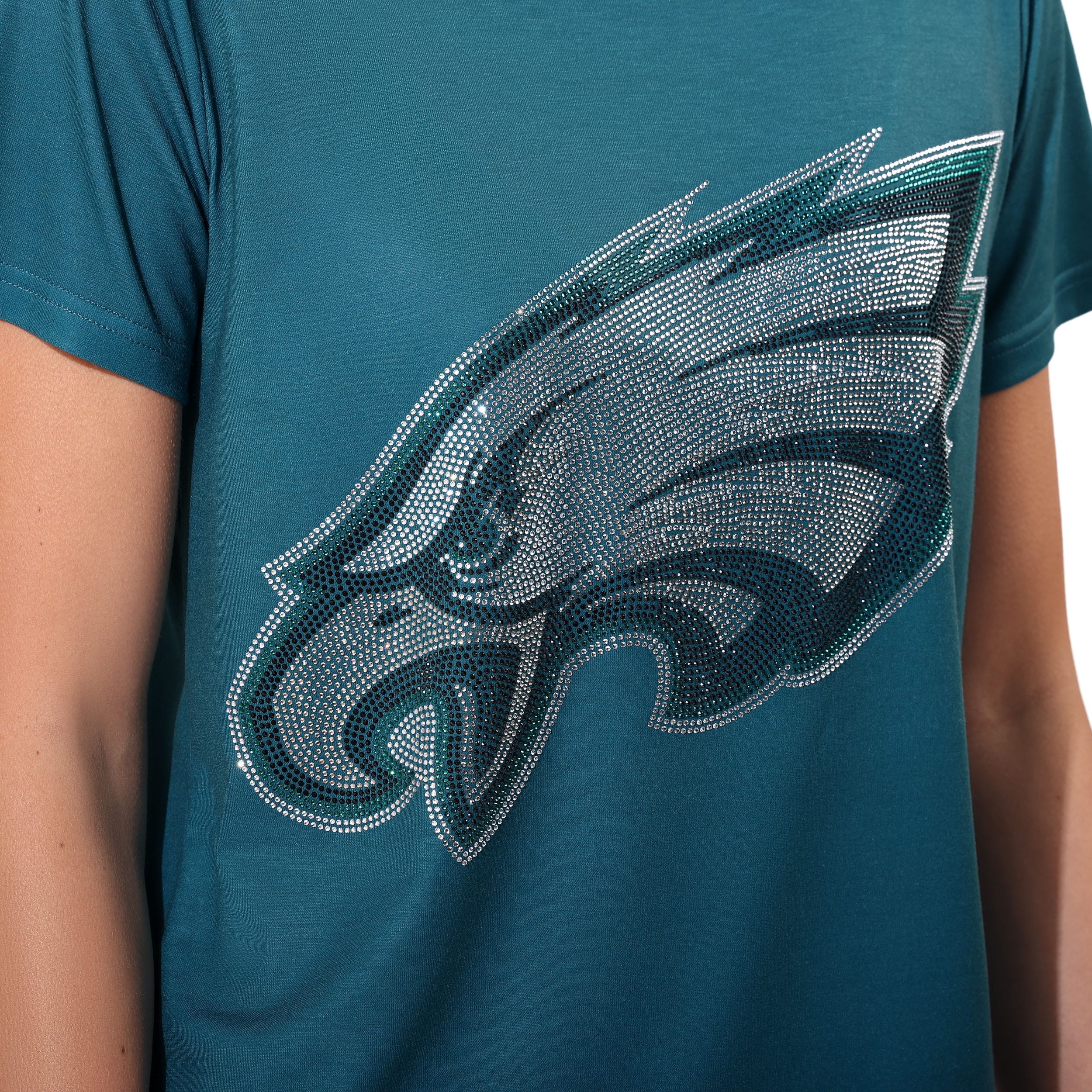 Philadelphia Eagles Rhinestone Tunic Top - Image 2