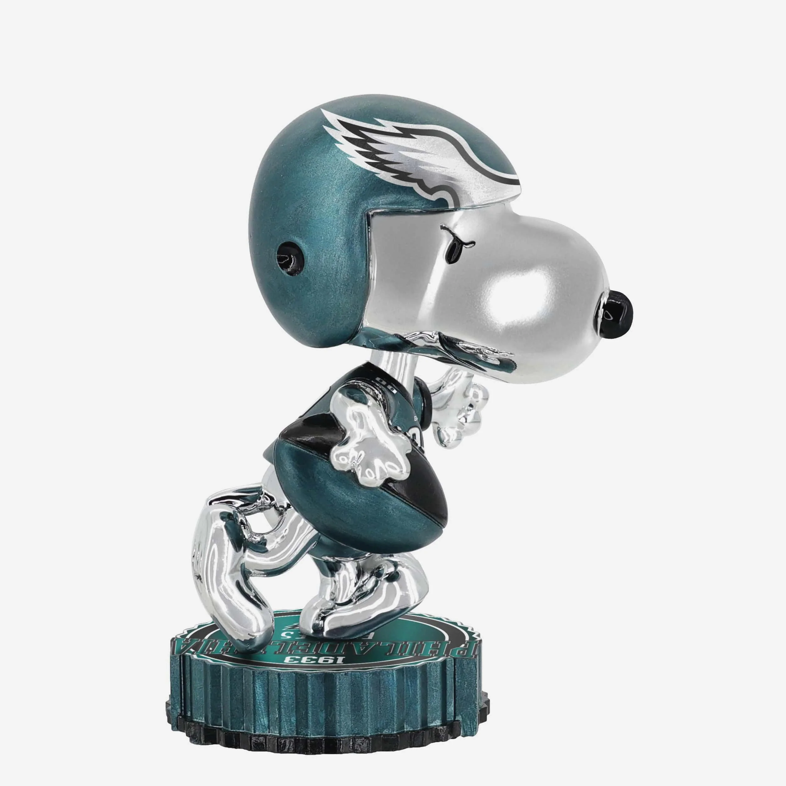 Philadelphia Eagles Snoopy Peanuts Electroplated Medium Bighead Bobblehead - Image 4