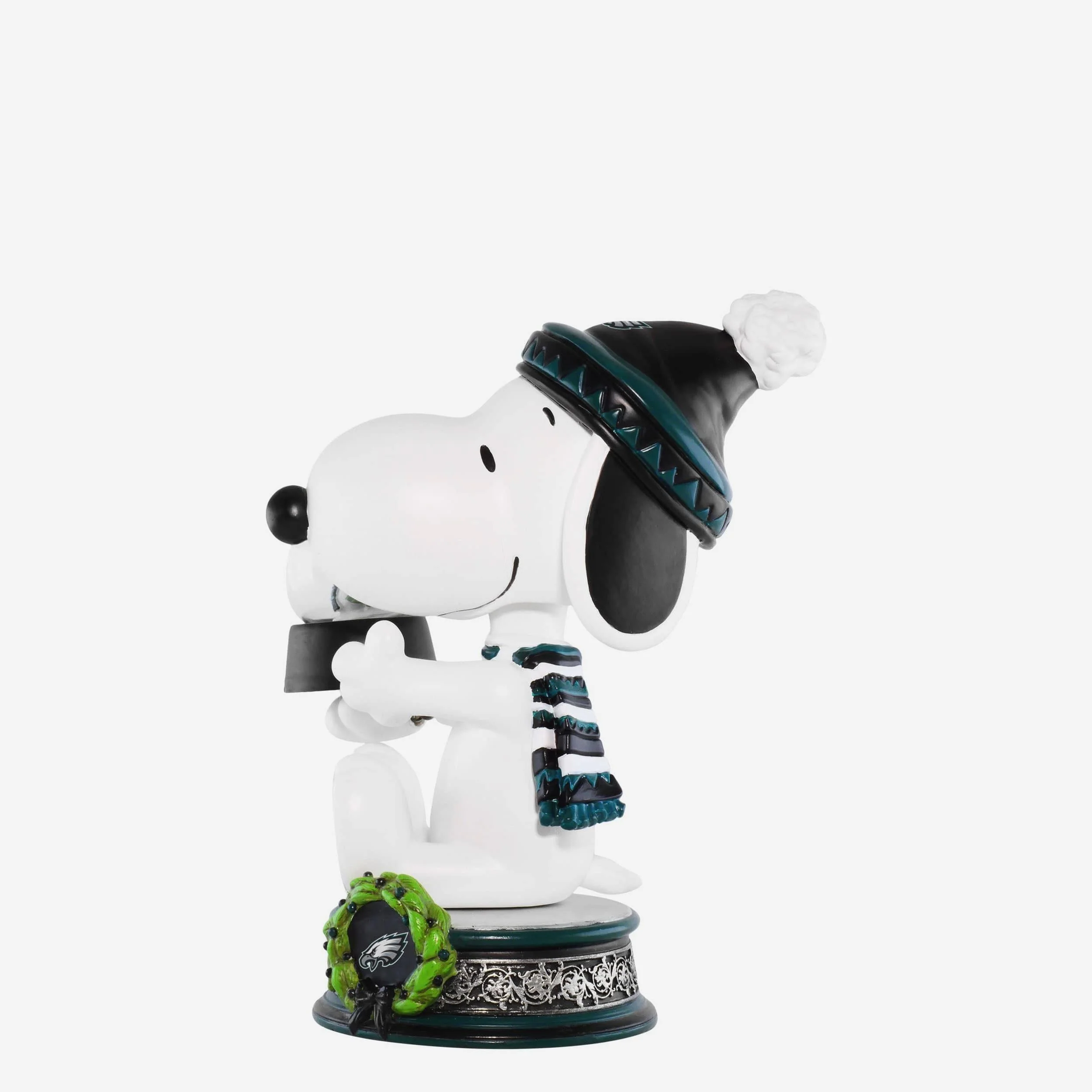 Philadelphia Eagles Snoopy Peanuts Snow Globe Bobblehead - Image 4