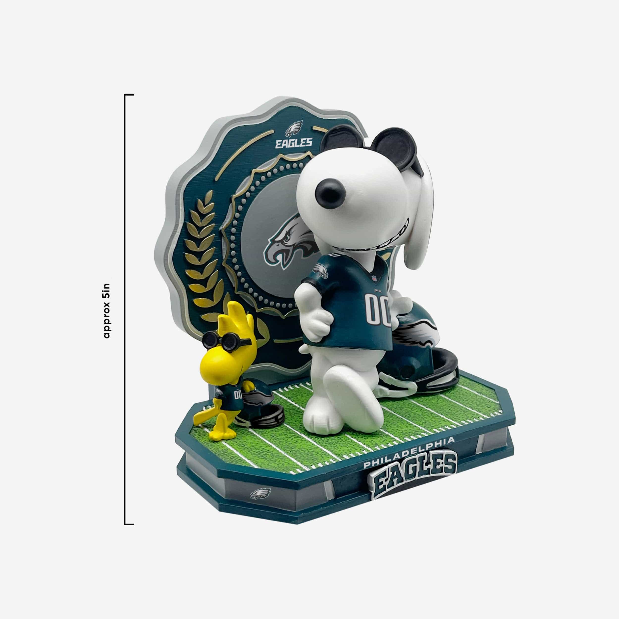 Philadelphia Eagles Snoopy & Woodstock Joe Cool Peanuts Dual Bobblehead - Image 4