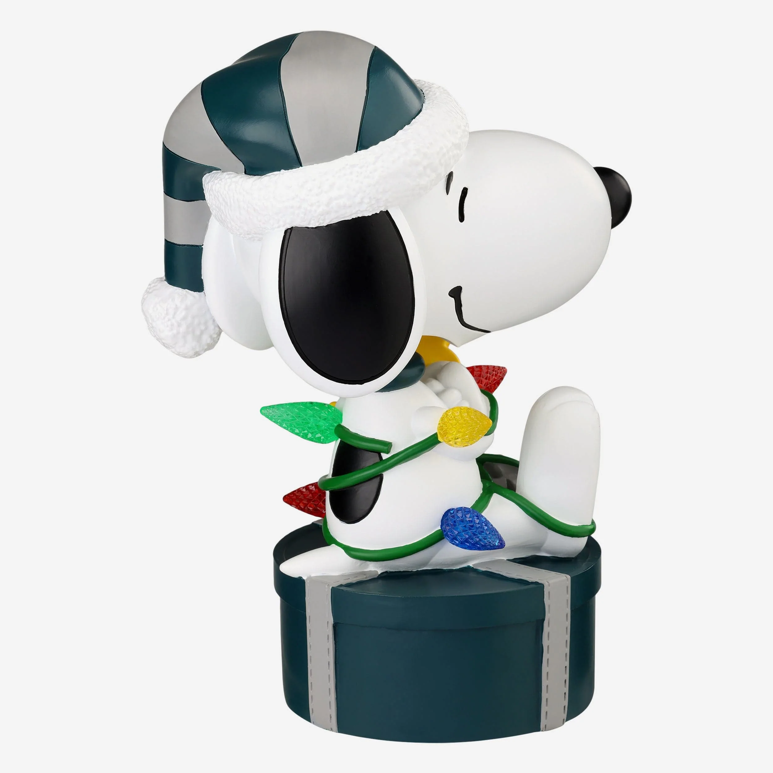 Philadelphia Eagles Snoopy & Woodstock Peanuts Christmas Light Up Bobblehead - Image 6