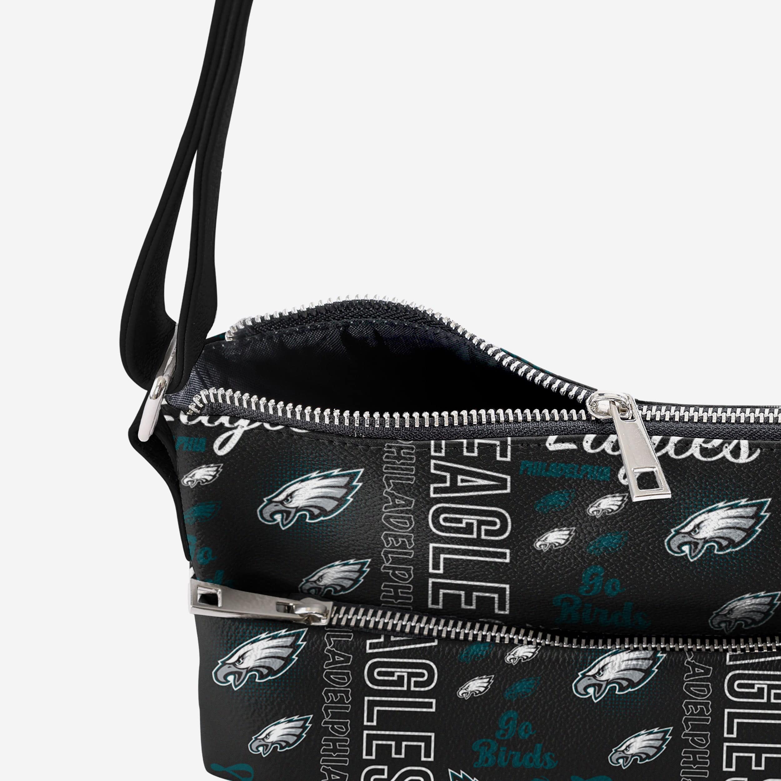 Philadelphia Eagles Spirited Style Printed Collection Foldover Tote Bag - Image 4