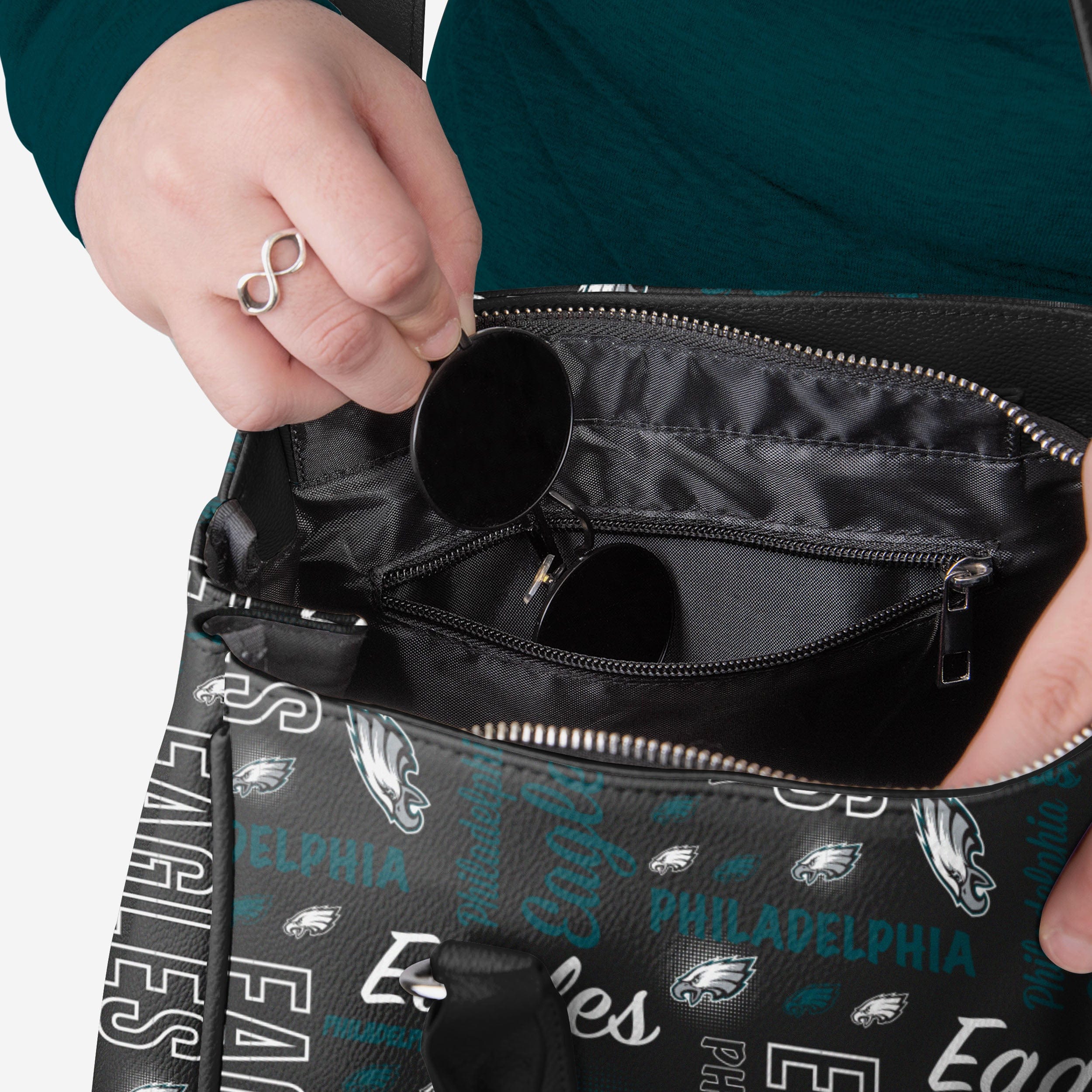 Philadelphia Eagles Spirited Style Printed Collection Purse - Image 3