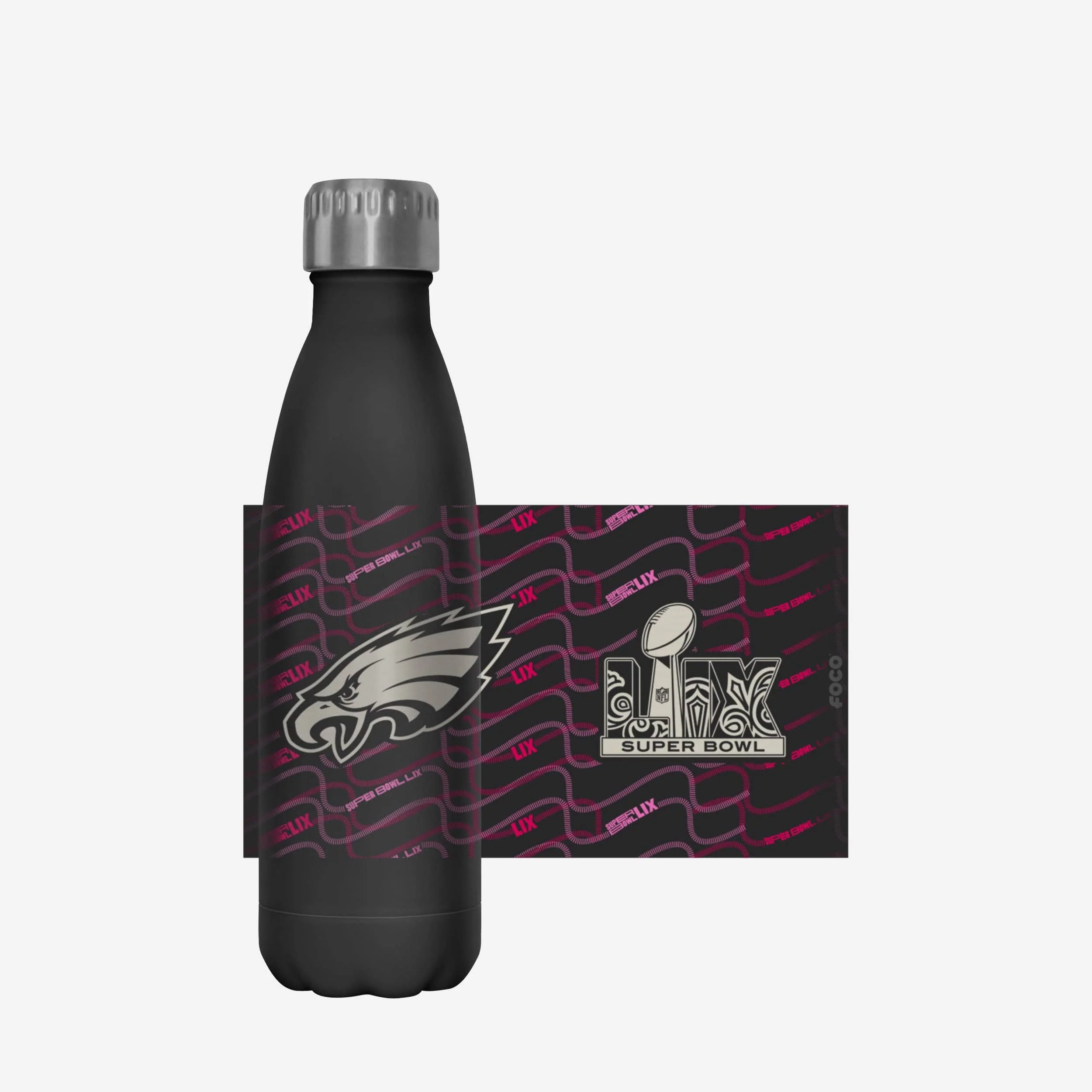 Philadelphia Eagles Super Bowl LIX Bound Black 17 oz Stainless Steel Bottle - Image 5