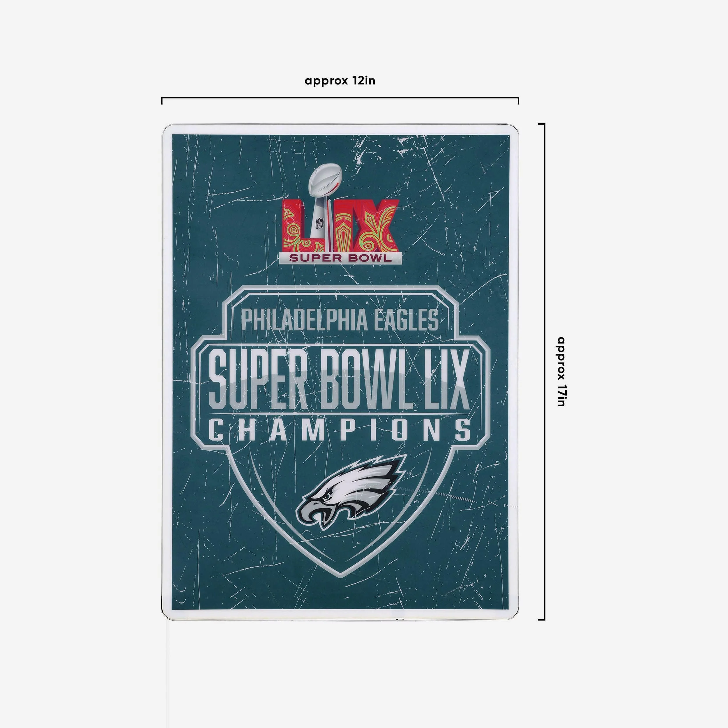 Philadelphia Eagles Super Bowl LIX Champions Big Logo Backlit Sign - Image 3
