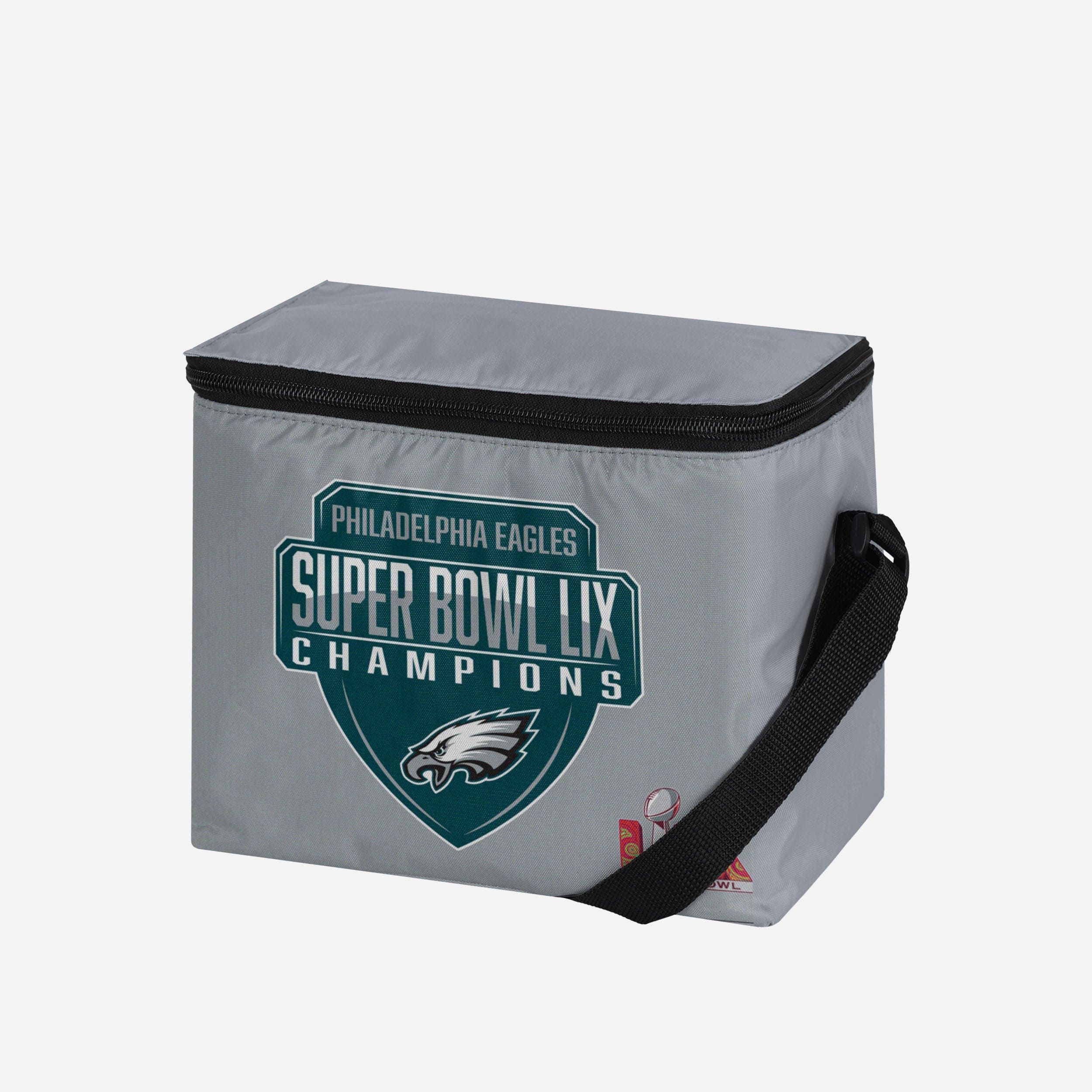 Philadelphia Eagles Super Bowl LIX Champions Big Logo Stripe 6 Pack Cooler - Image 2