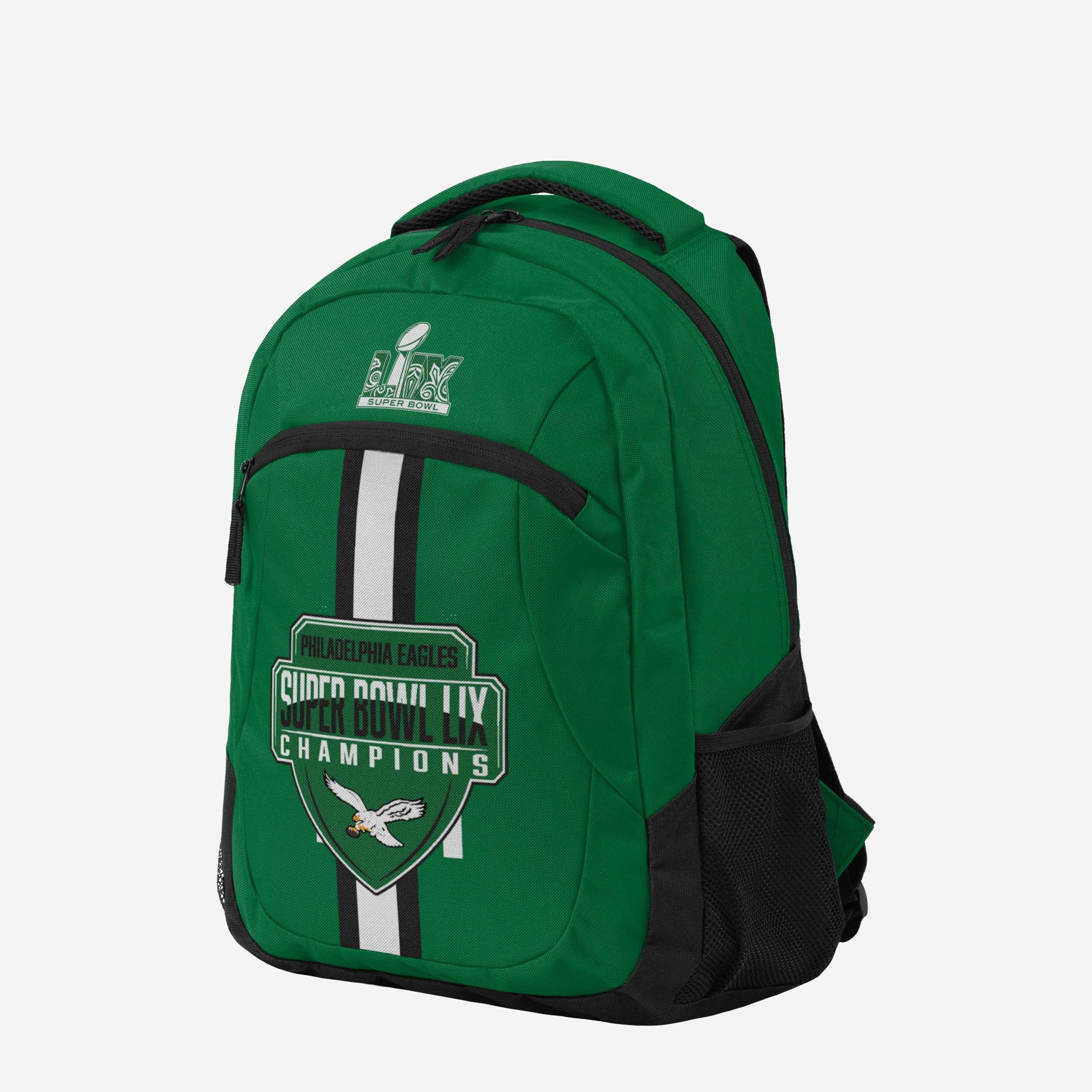 Philadelphia Eagles Super Bowl LIX Champions Kelly Green Action Backpack - Image 2