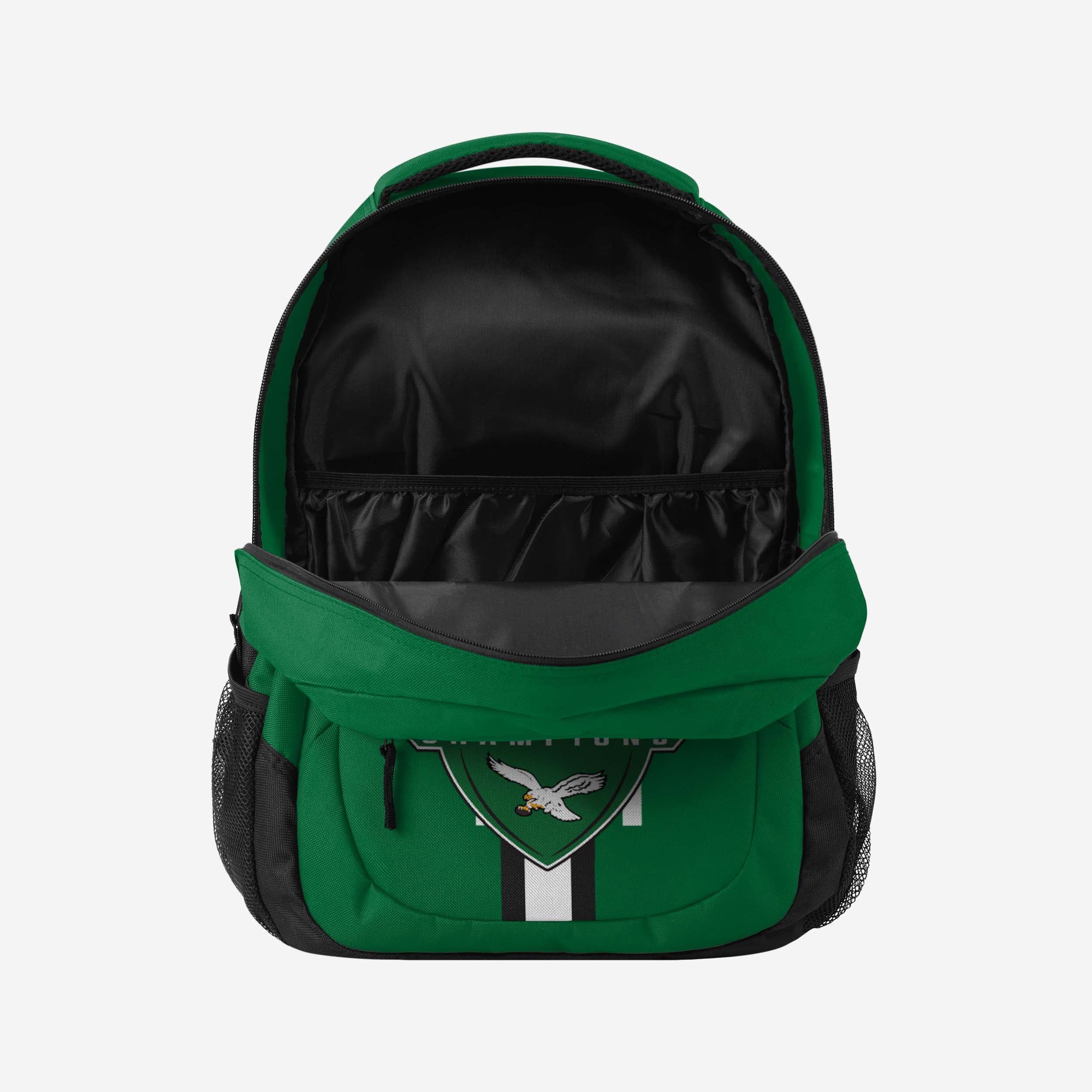 Philadelphia Eagles Super Bowl LIX Champions Kelly Green Action Backpack - Image 3