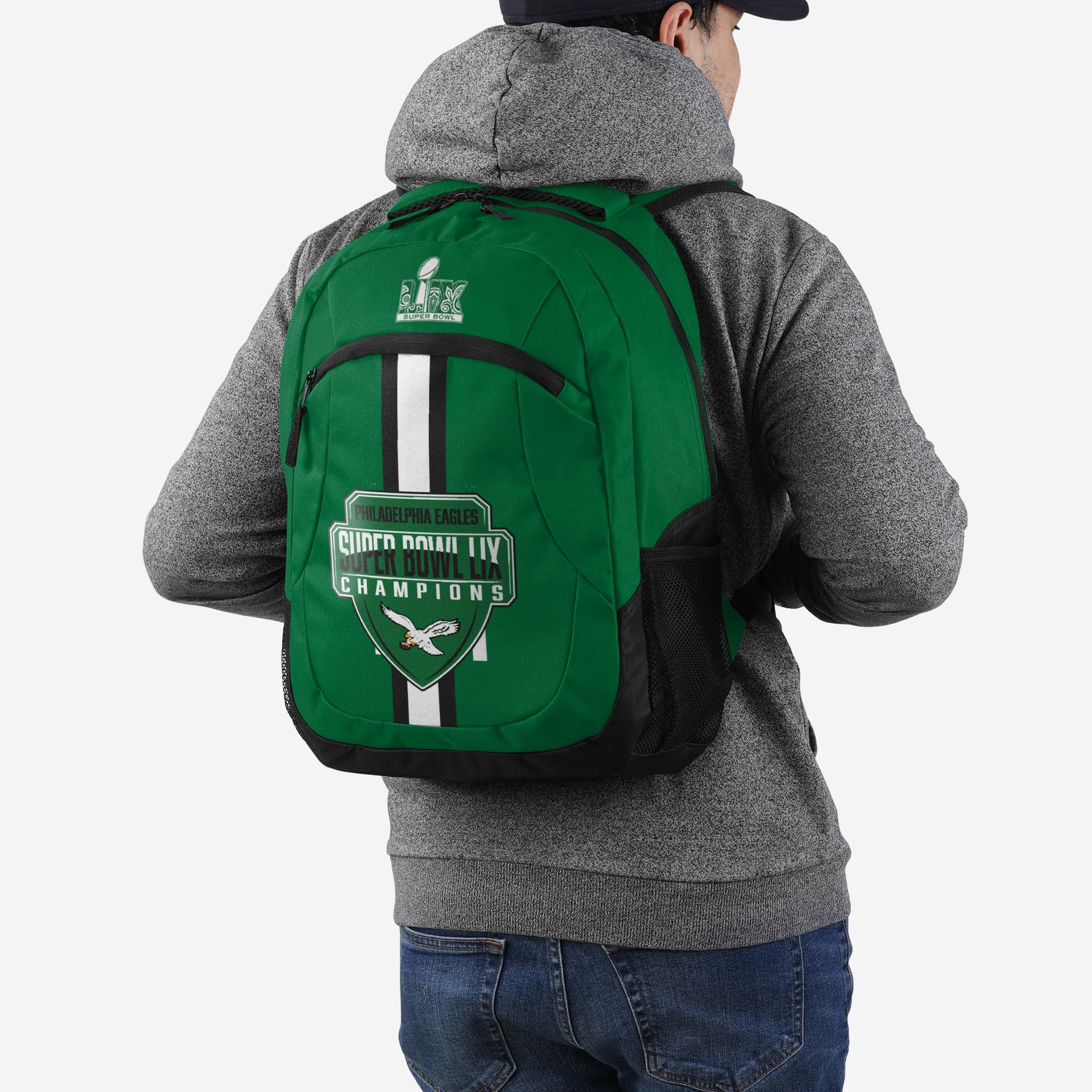 Philadelphia Eagles Super Bowl LIX Champions Kelly Green Action Backpack - Image 5