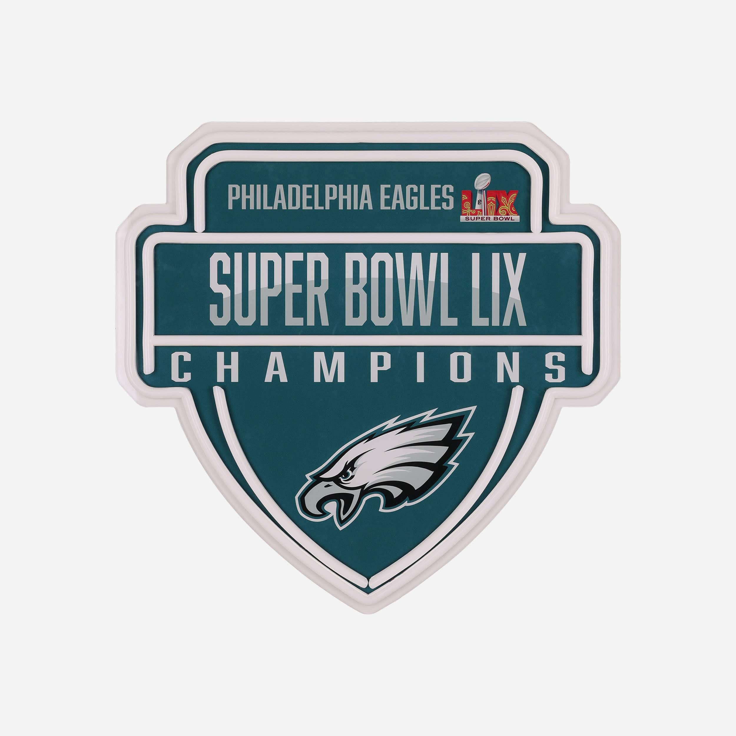 Philadelphia Eagles Super Bowl LIX Champions Neon Sign