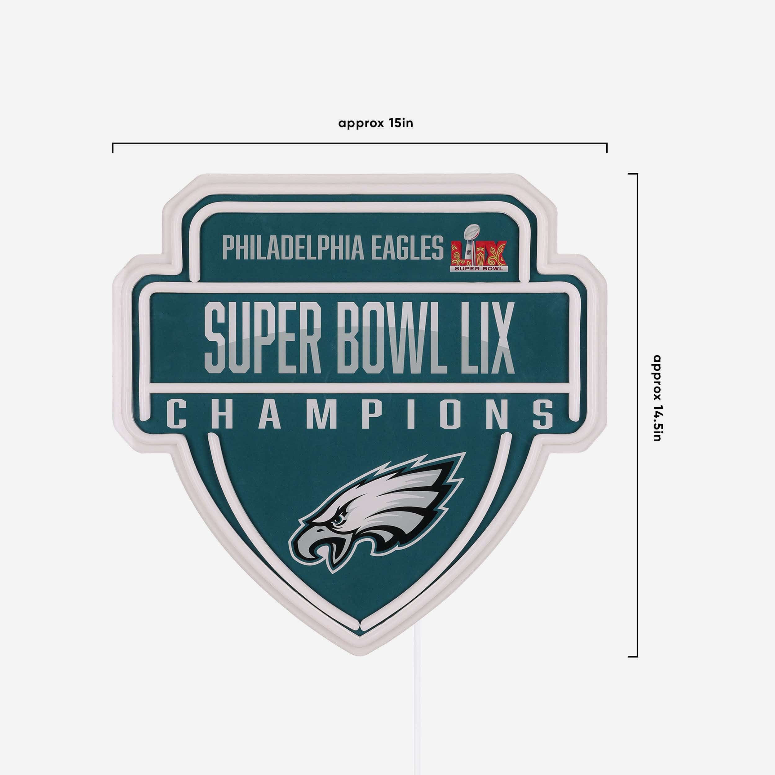 Philadelphia Eagles Super Bowl LIX Champions Neon Sign - Image 3