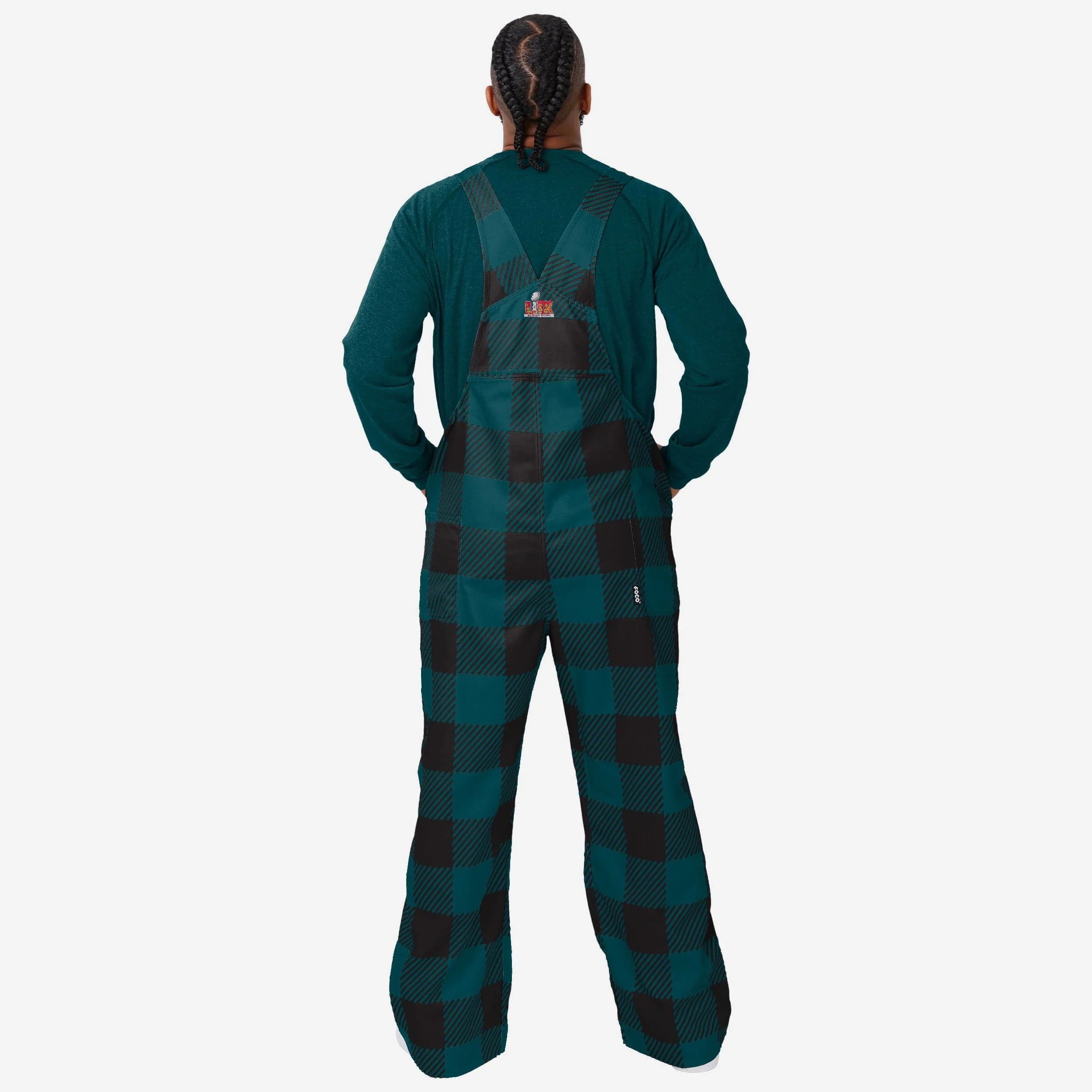Philadelphia Eagles Super Bowl LIX Champions Plaid Bib Overalls - Image 2
