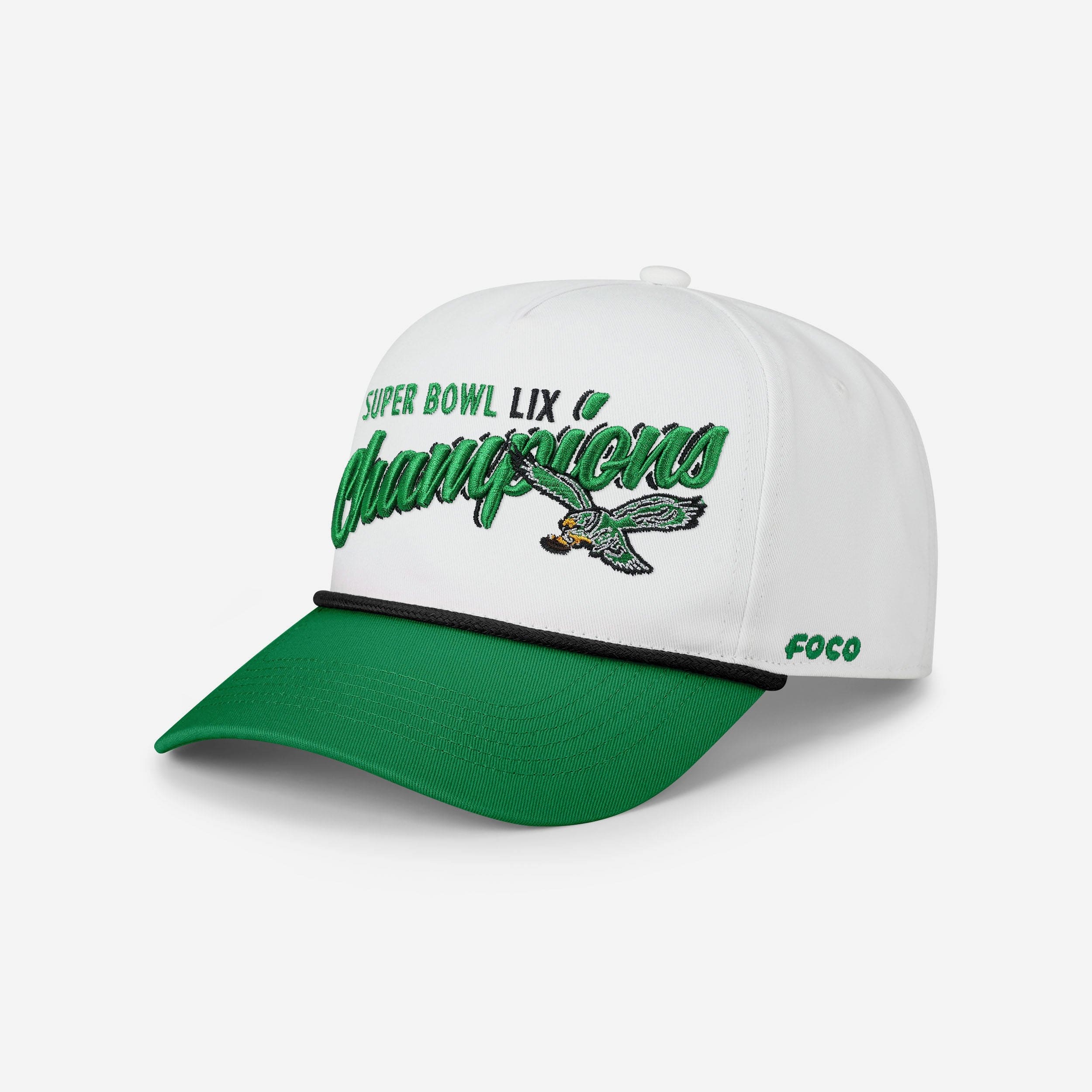 Philadelphia Eagles Super Bowl LIX Champions Retro Monty Script Marquee RF Cap