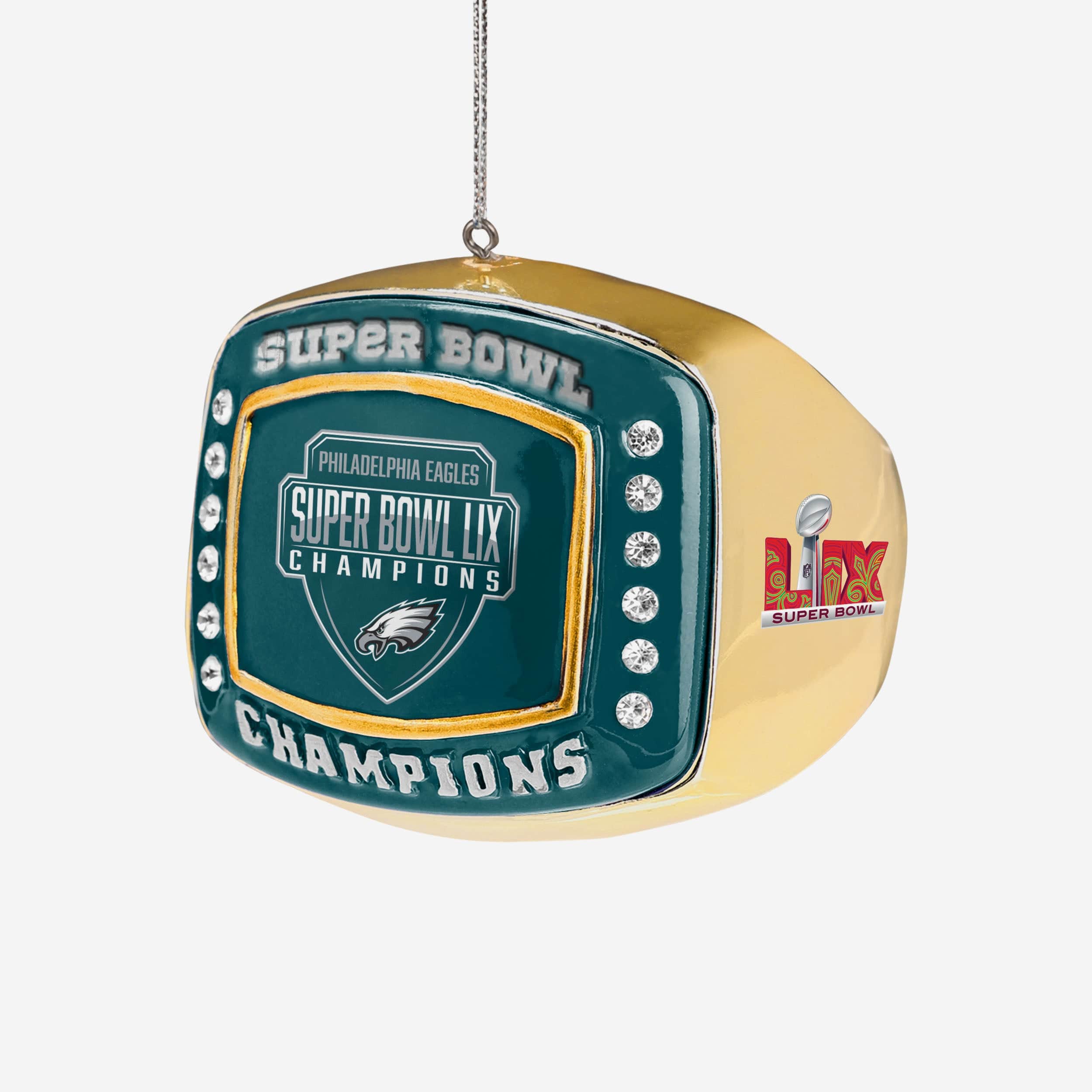 Philadelphia Eagles Super Bowl LIX Champions Ring Ornament