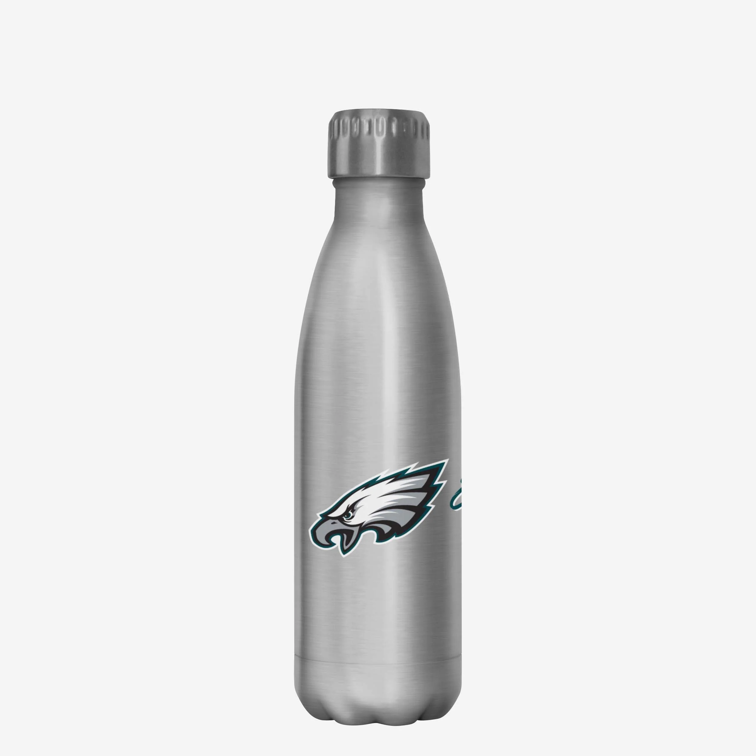 Philadelphia Eagles Super Bowl LIX Champions Silver 17 oz Stainless Steel Bottle