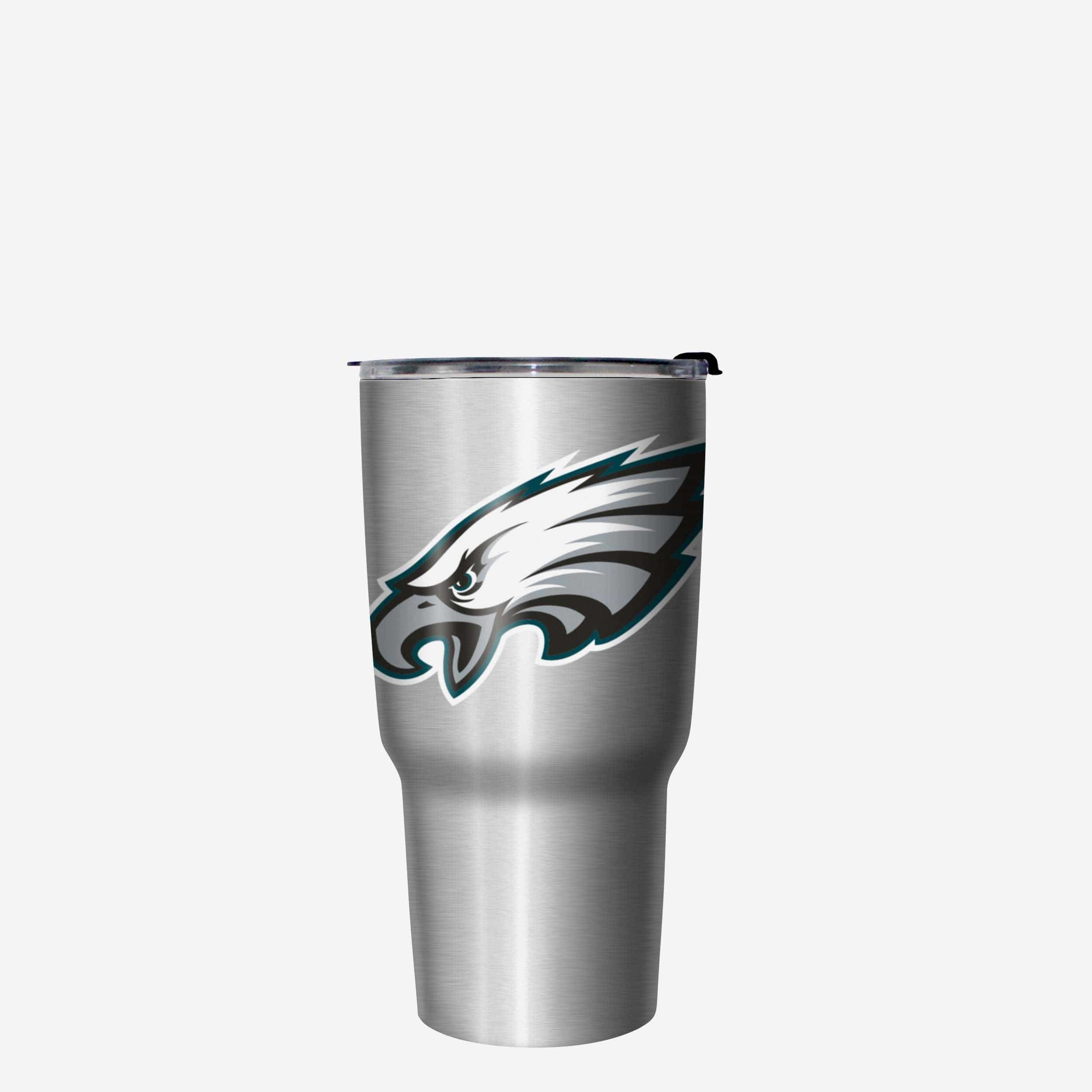 Philadelphia Eagles Super Bowl LIX Champions Silver 27 oz Stainless Steel Tumbler