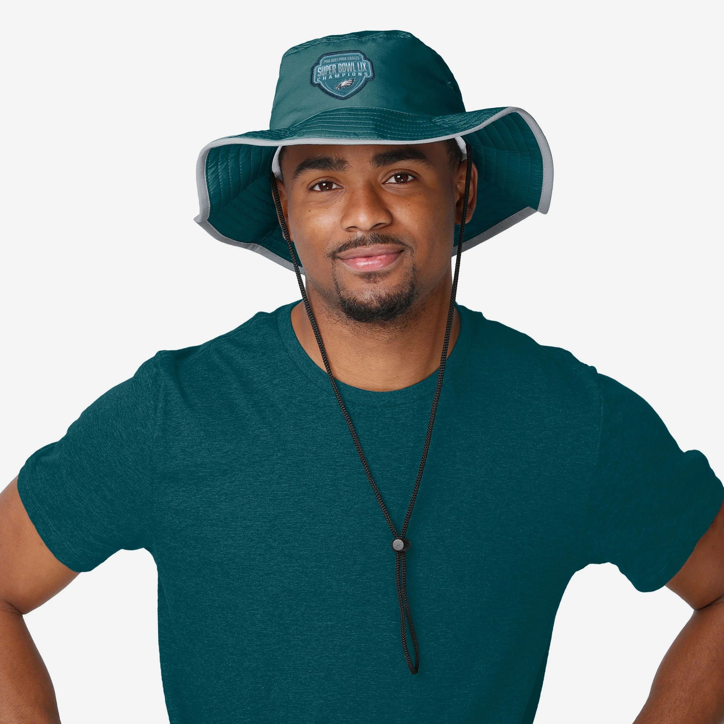 Philadelphia Eagles Super Bowl LIX Champions Solid Boonie Hat - Image 2