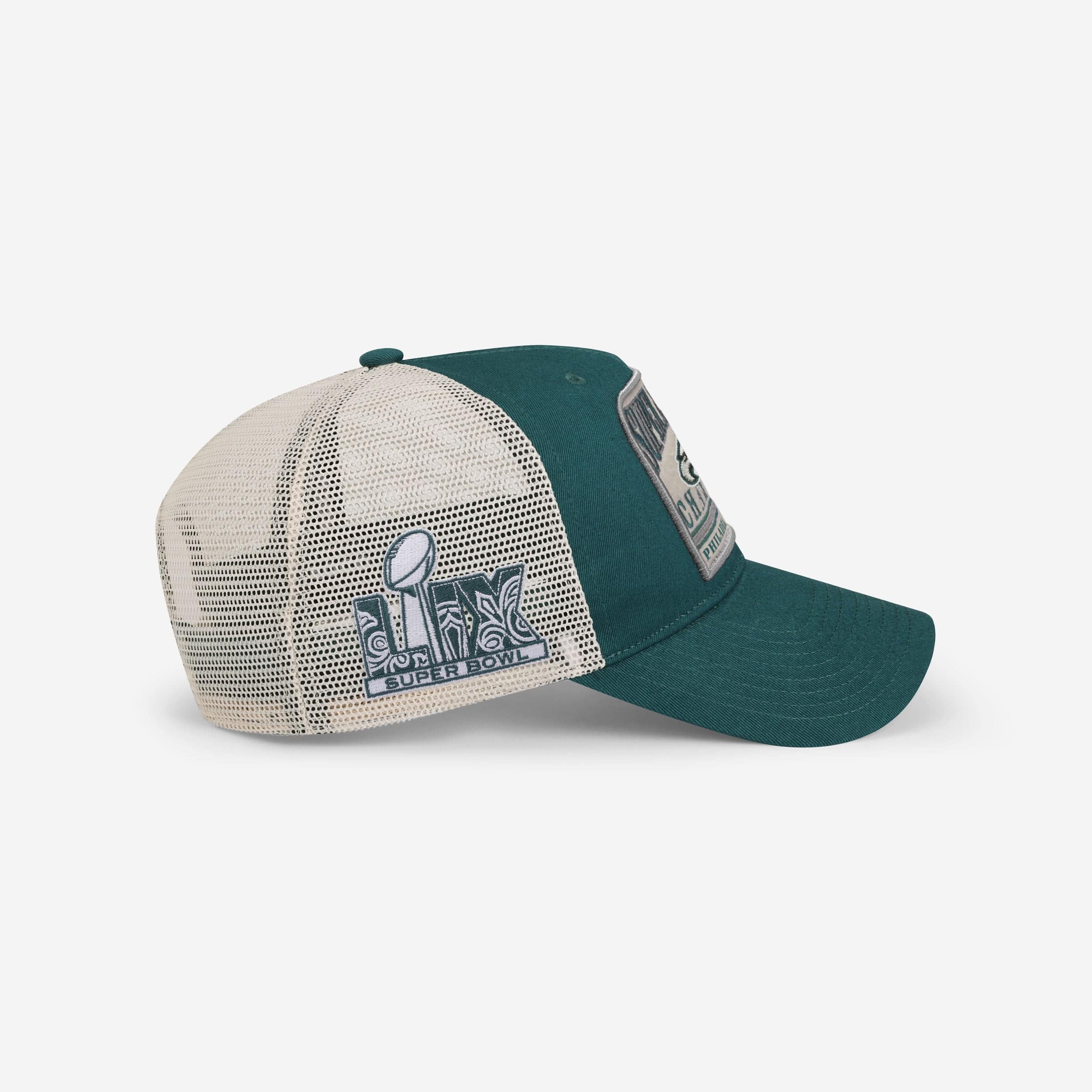 Philadelphia Eagles Super Bowl LIX Champions Truckstop Patch Trucker RF Cap - Image 2
