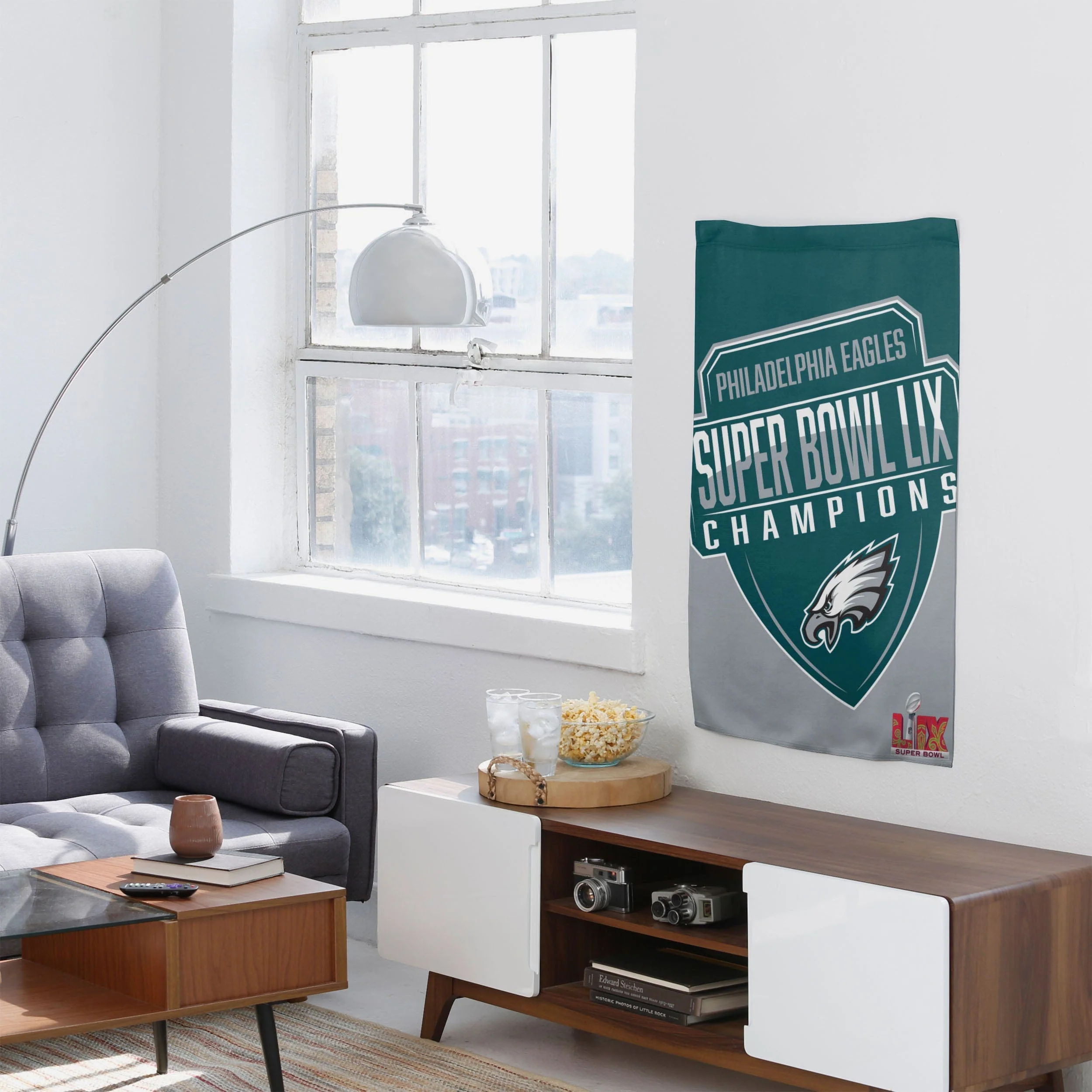 Philadelphia Eagles Super Bowl LIX Champions Veritcal Flag - Image 4