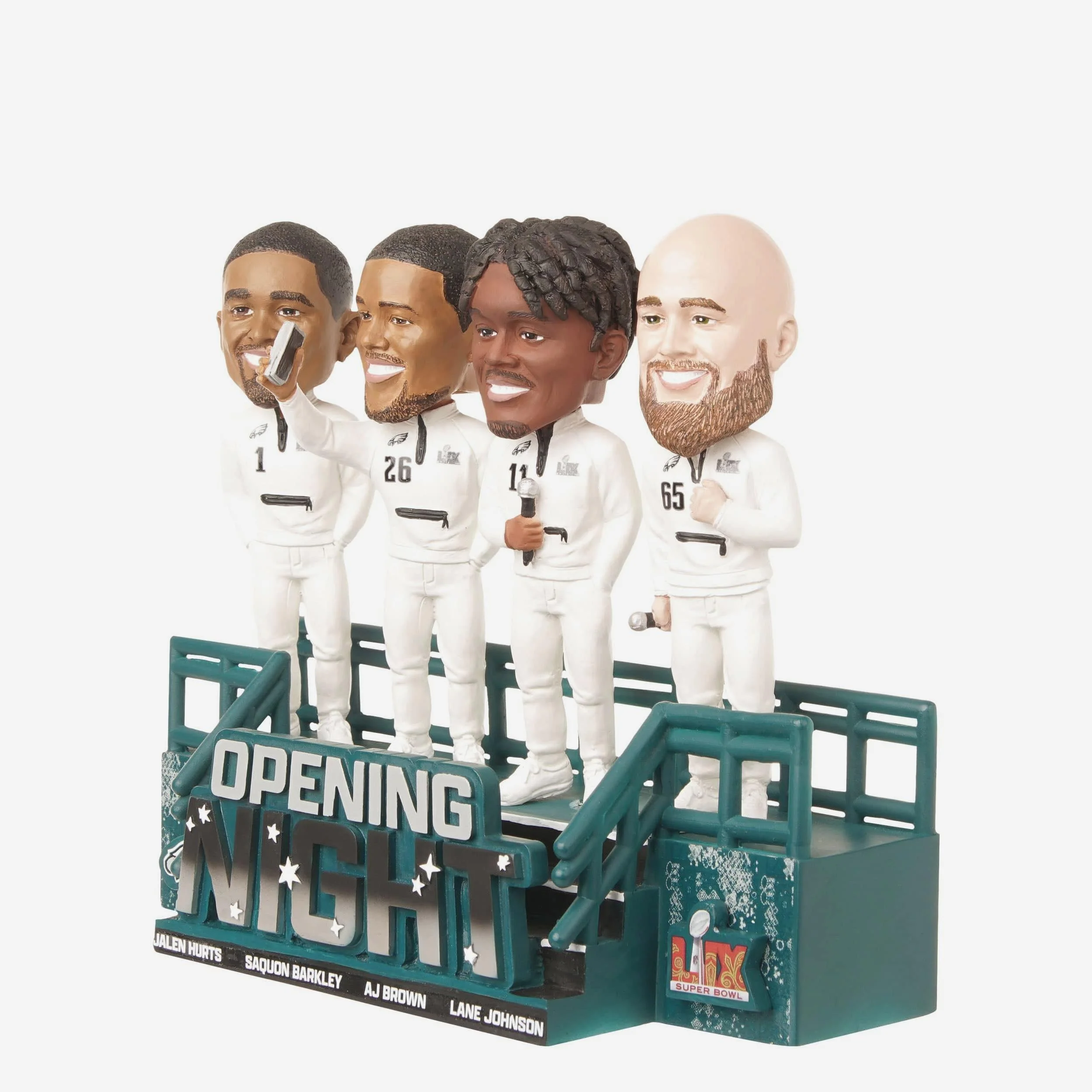 Philadelphia Eagles Super Bowl LIX Outfit Mini Bobblehead Scene - Image 5