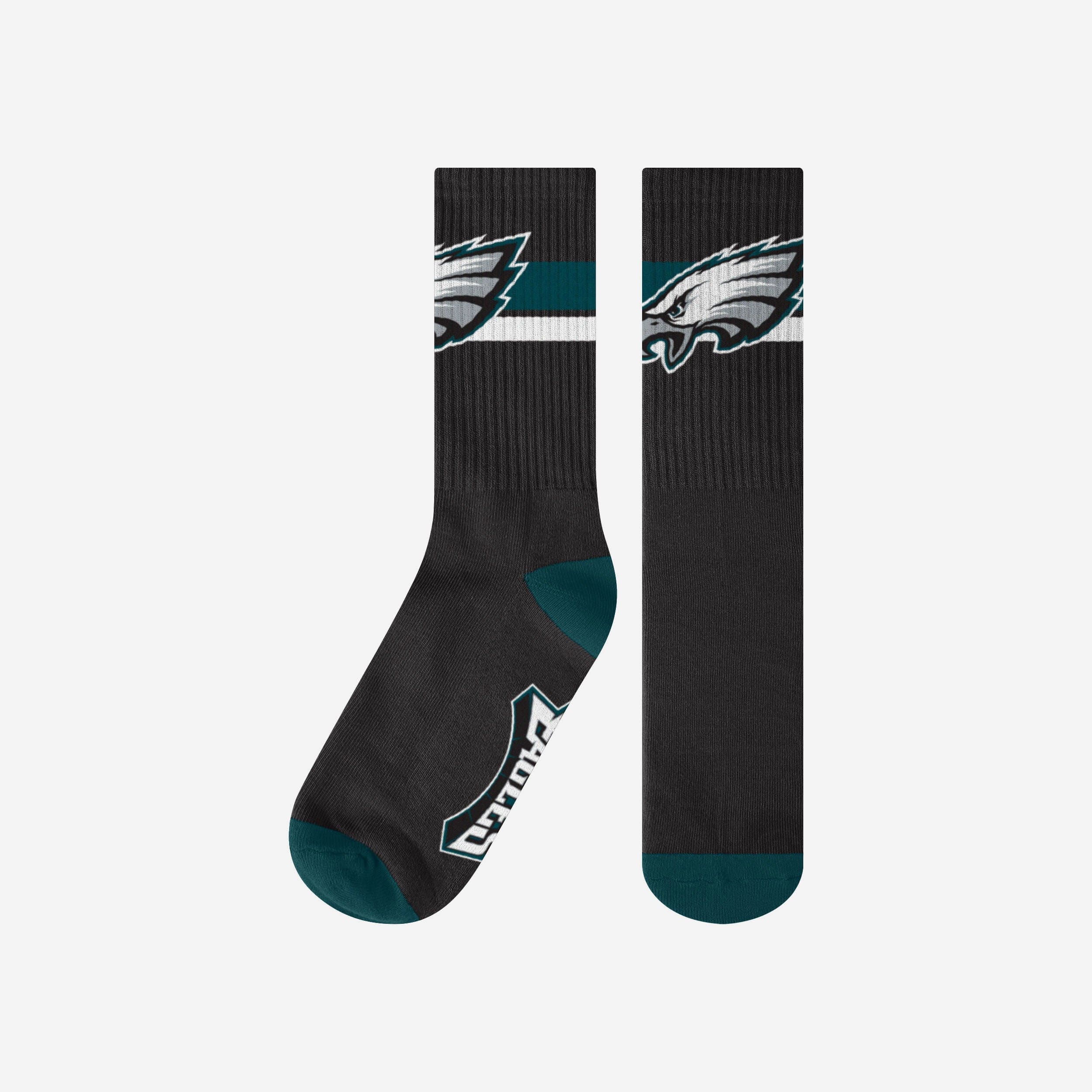 Philadelphia Eagles Team Stripe Crew Socks