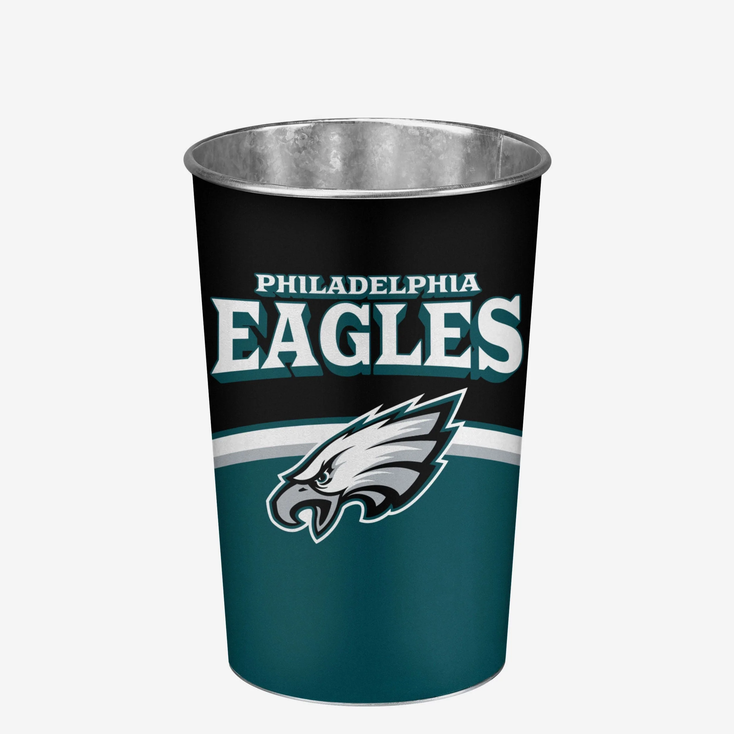 Philadelphia Eagles Team Stripe Trash Can