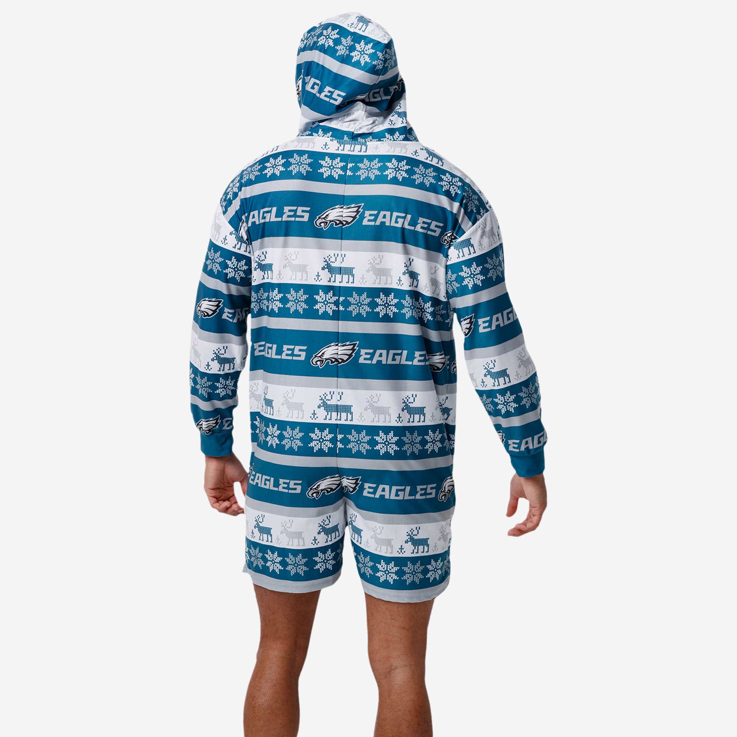 Philadelphia Eagles Ugly Short One Piece Pajamas - Image 2