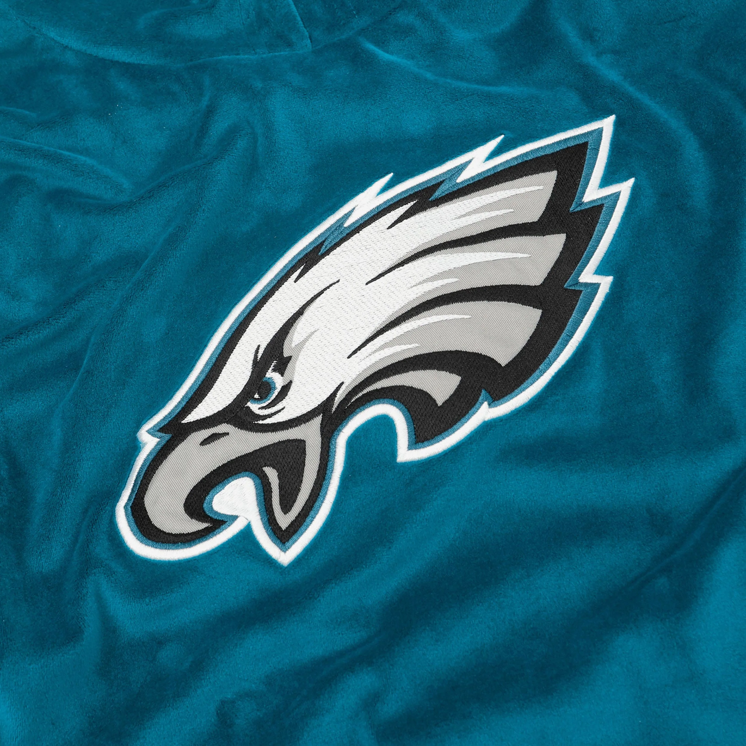 Philadelphia Eagles Velour Hooded Sweatshirt - Image 4