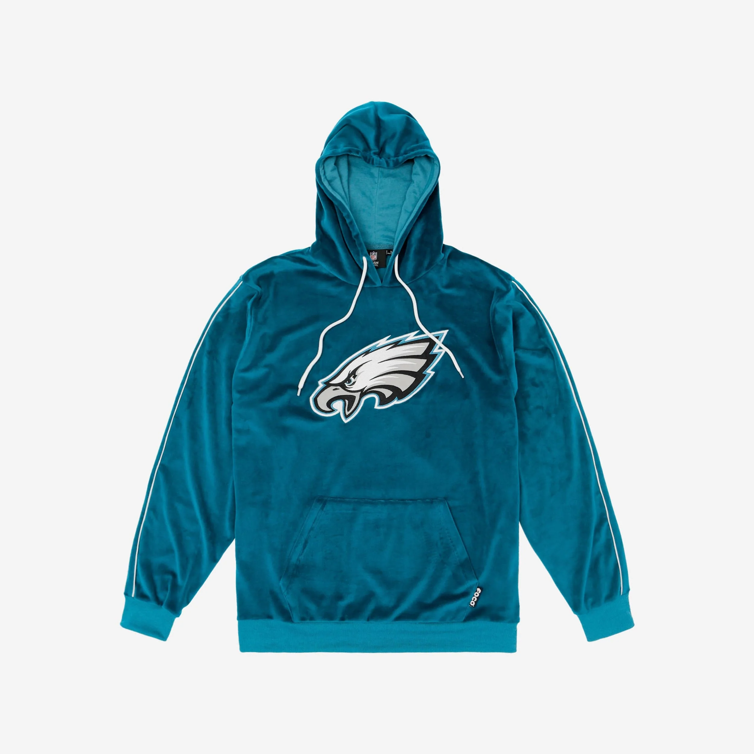Philadelphia Eagles Velour Hooded Sweatshirt - Image 5