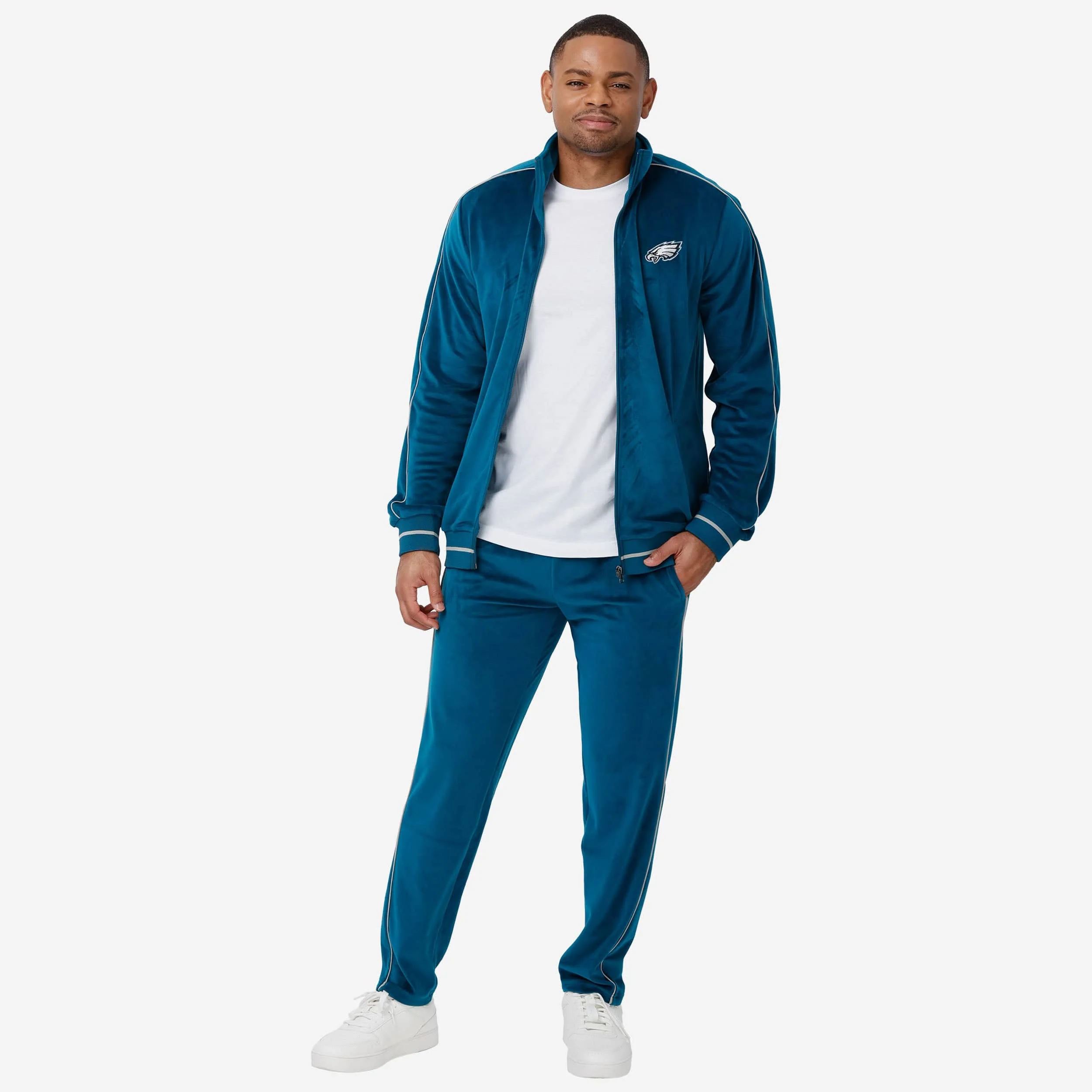 Philadelphia Eagles Velour Zip Up Top - Image 5